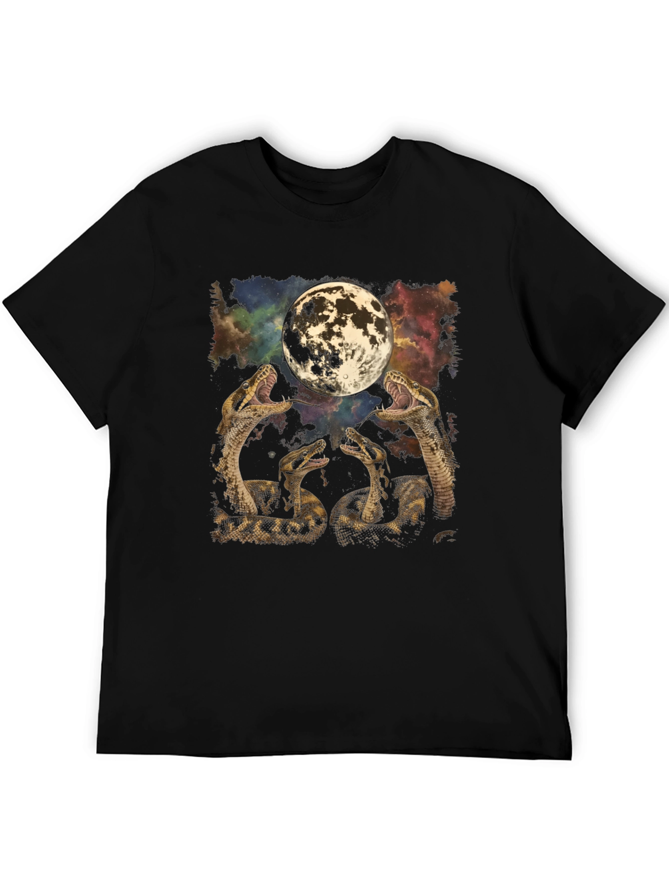 Snakes and Moon Graphic T-Shirt