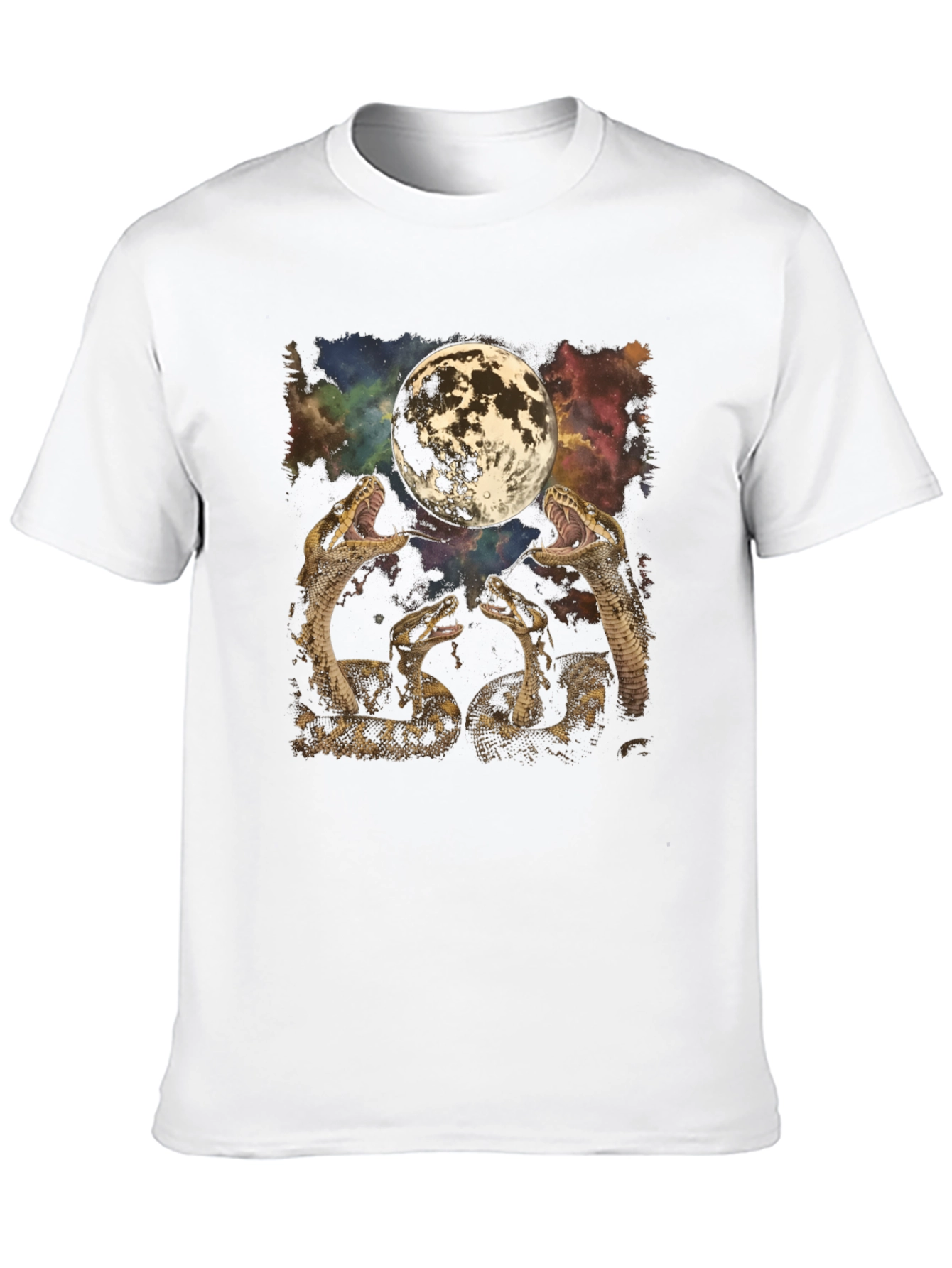 Snakes and Moon Graphic T-Shirt