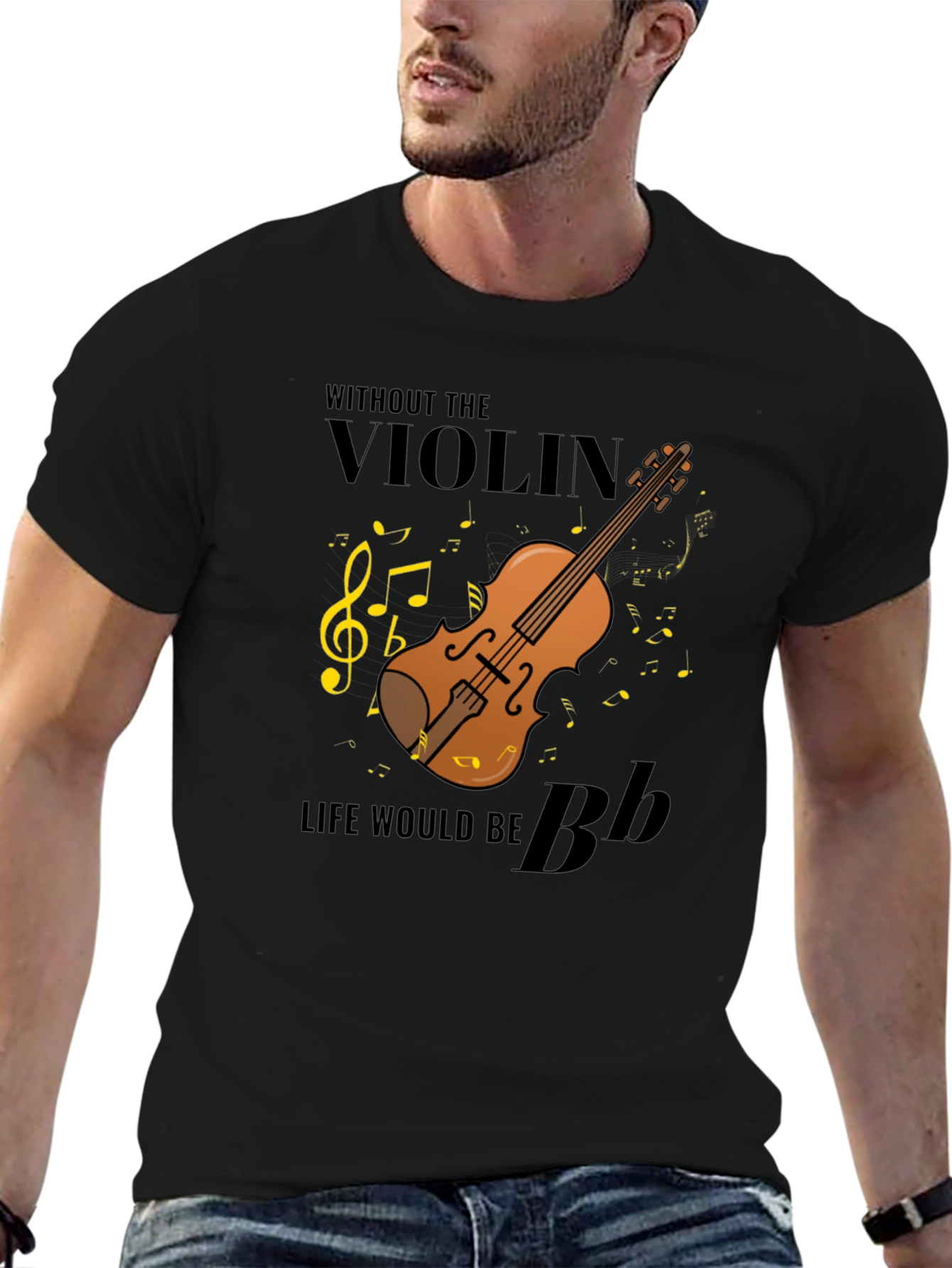 Violin Music T-Shirt - Life Without Music