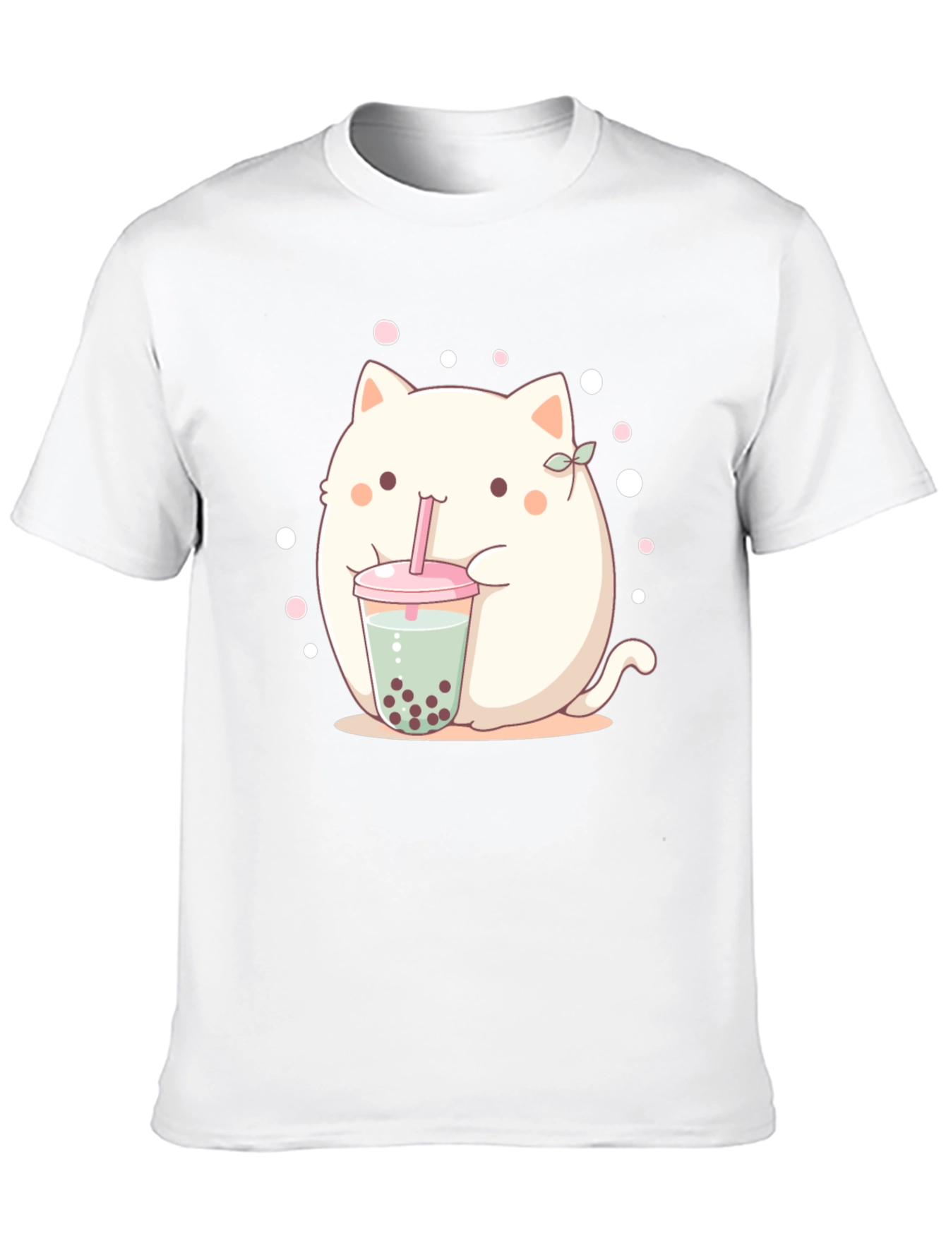 Cute Boba Cat T-Shirt - Kawaii Style