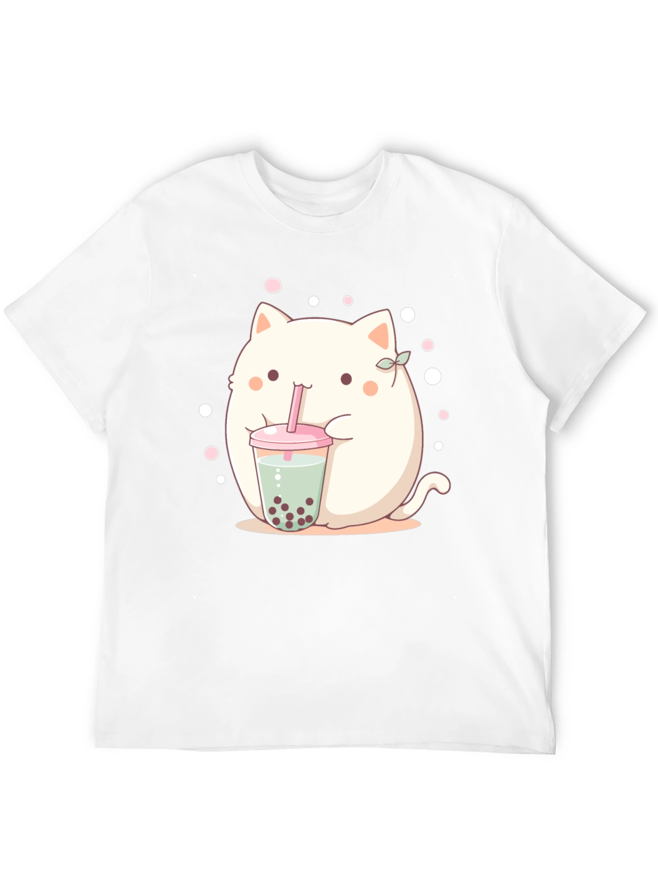 Cute Boba Cat T-Shirt - Kawaii Style