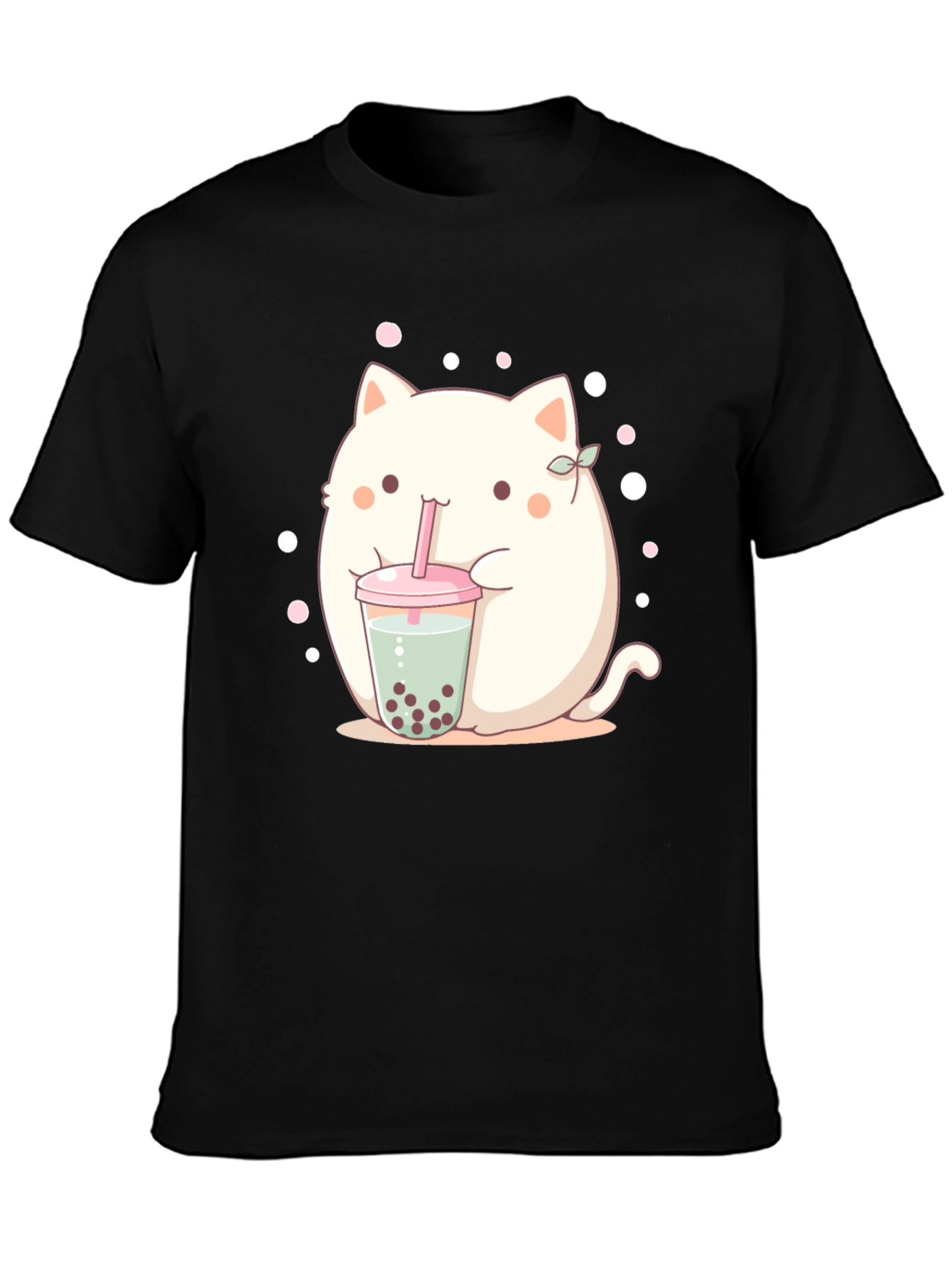 Cute Boba Cat T-Shirt - Kawaii Style