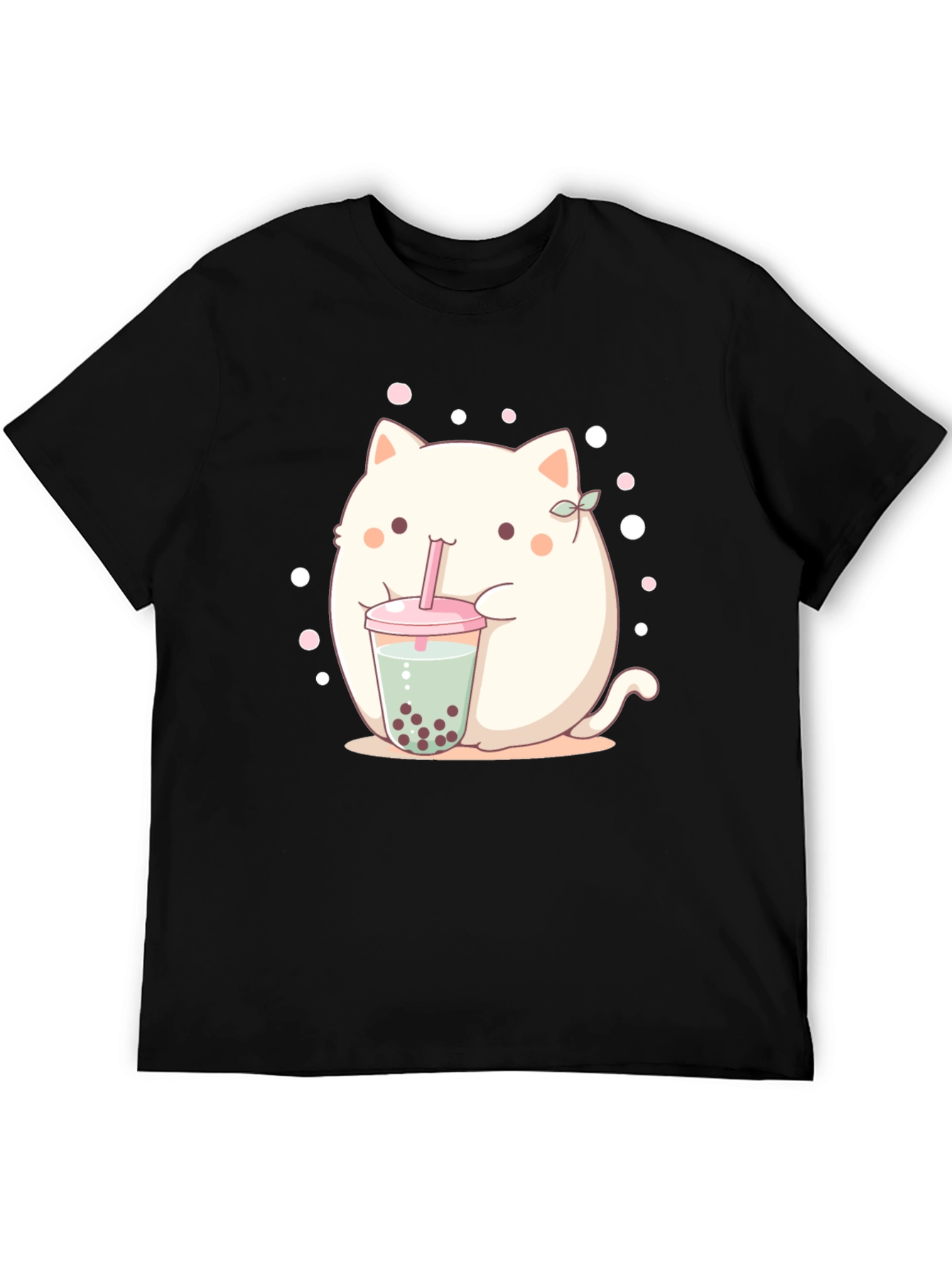 Cute Boba Cat T-Shirt - Kawaii Style