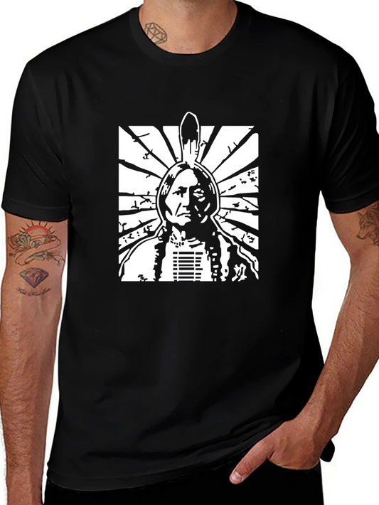 Chief Sitting Bull Black T-Shirt