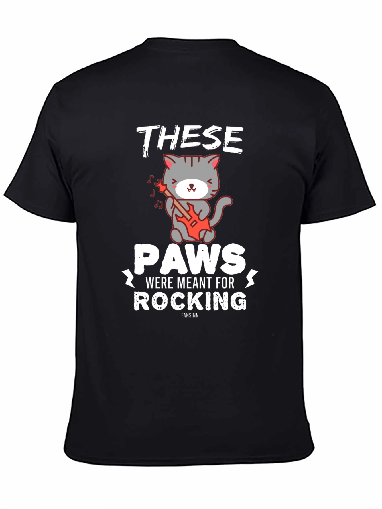 These Paws Were Meant for Rocking Cat T-Shirt