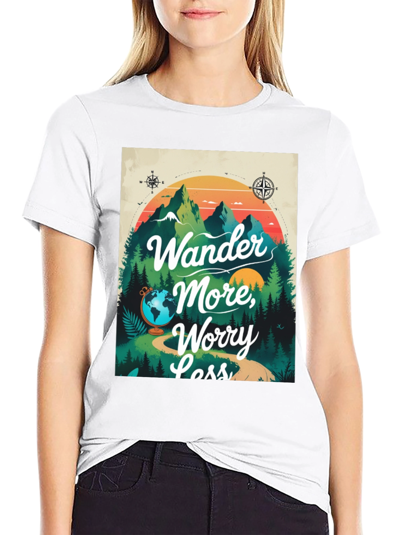 Wander More Graphic Tee - Adventure Awaits
