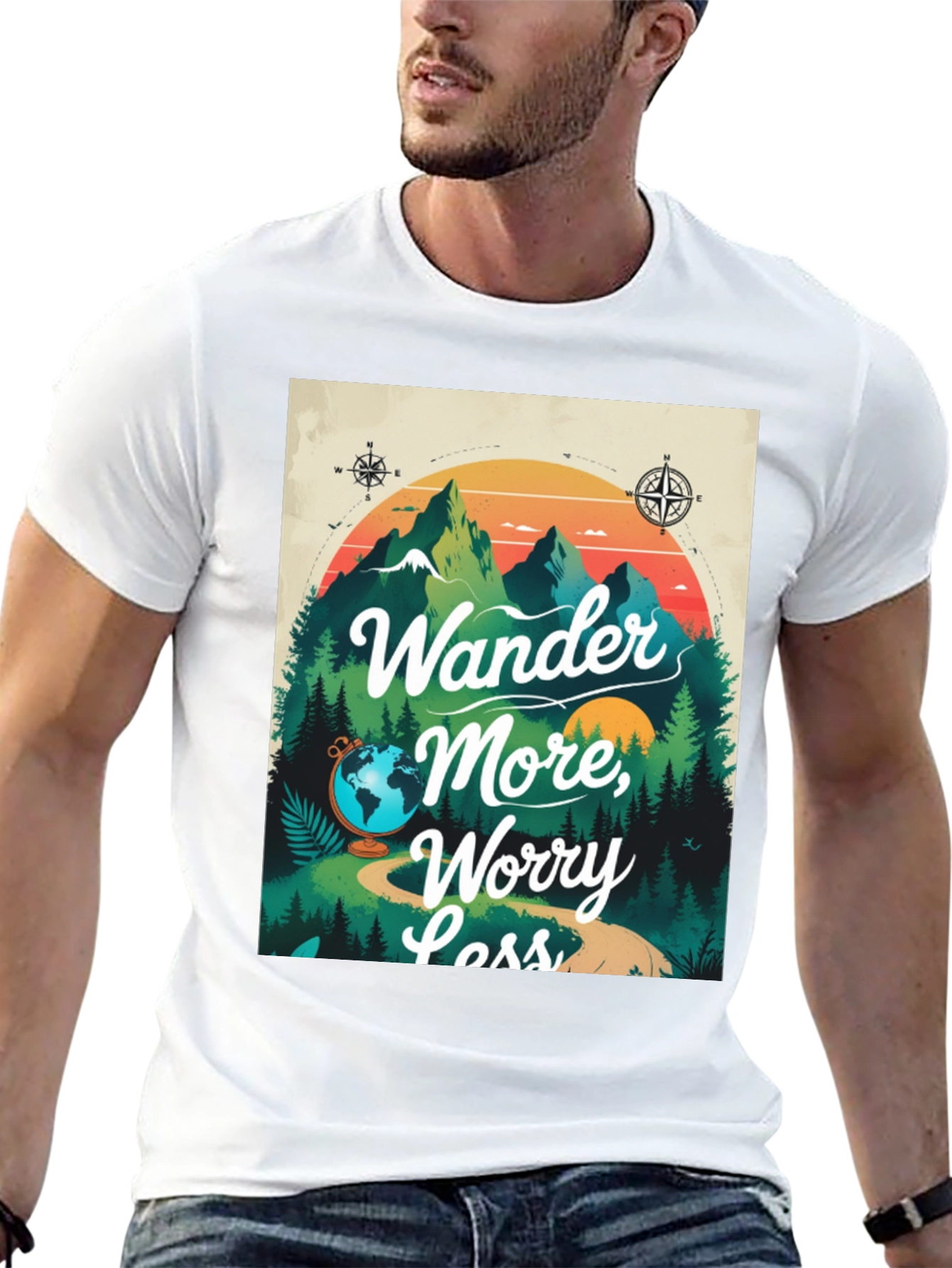 Wander More Graphic Tee - Adventure Awaits