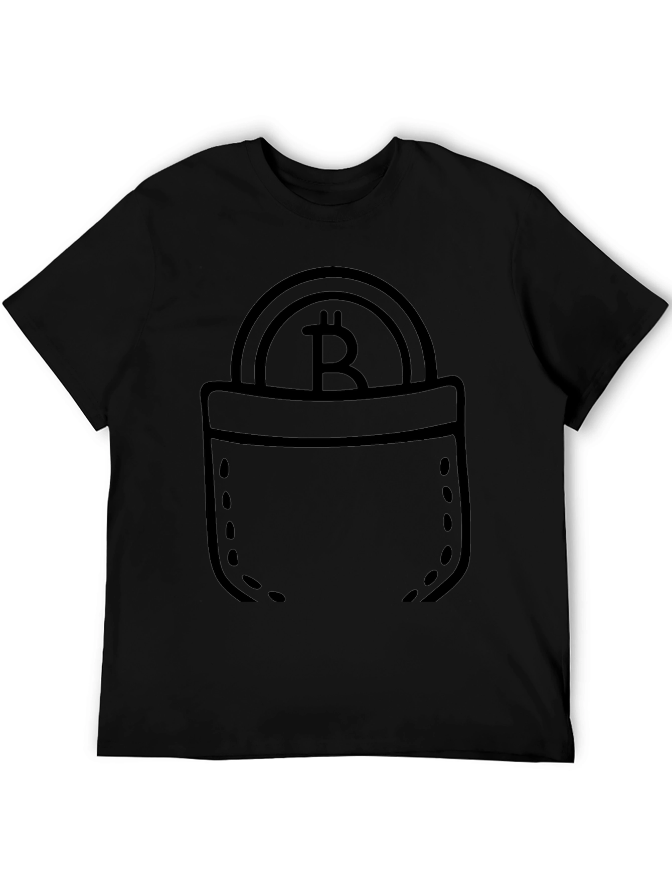 Bitcoin Pocket Graphic Tee - Crypto Casual