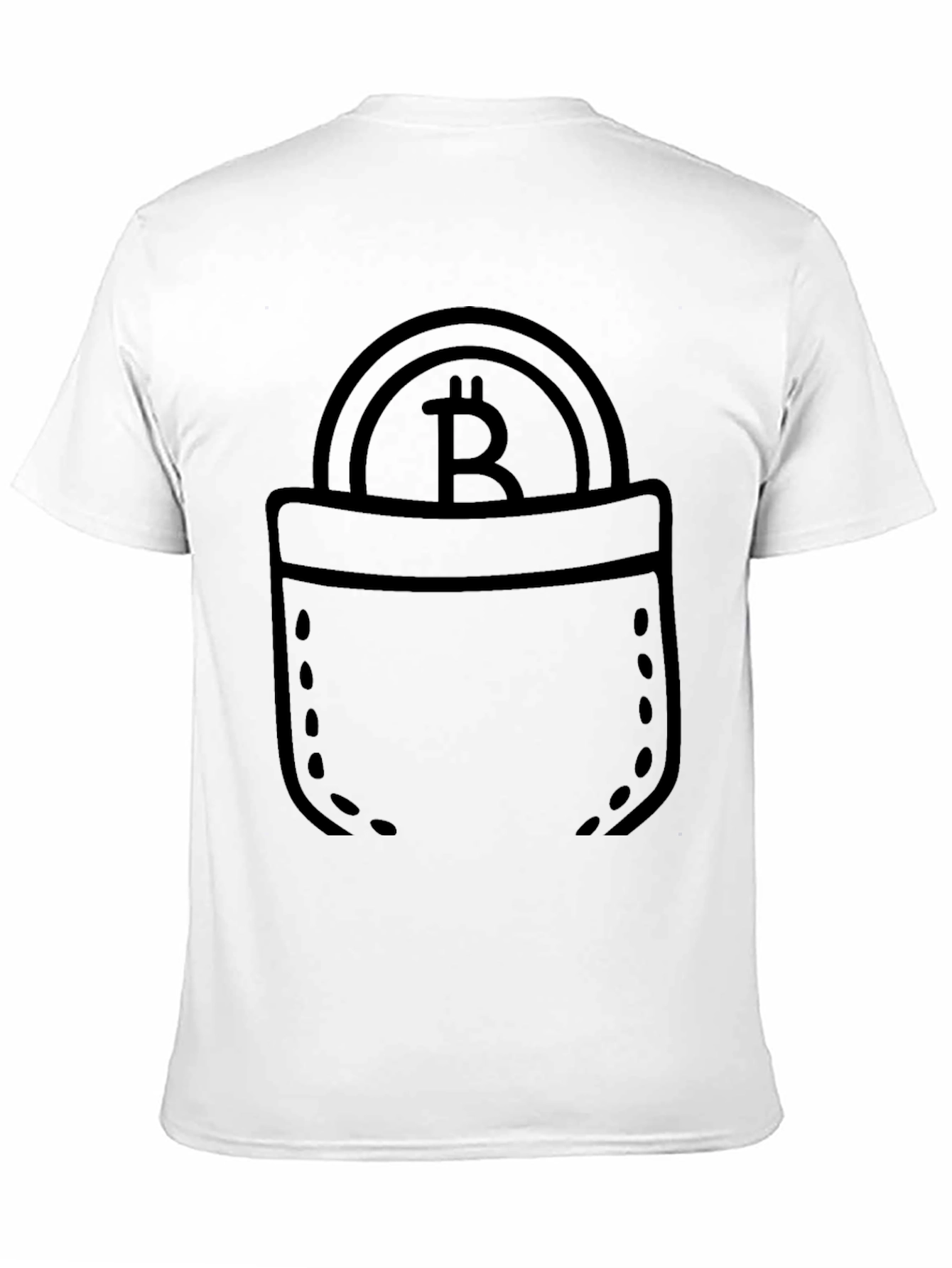 Bitcoin Pocket Graphic Tee - Crypto Casual