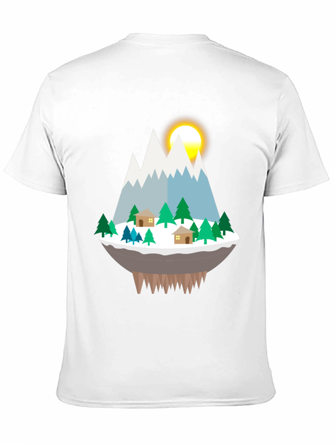 Mountain Island Graphic Tee - Black