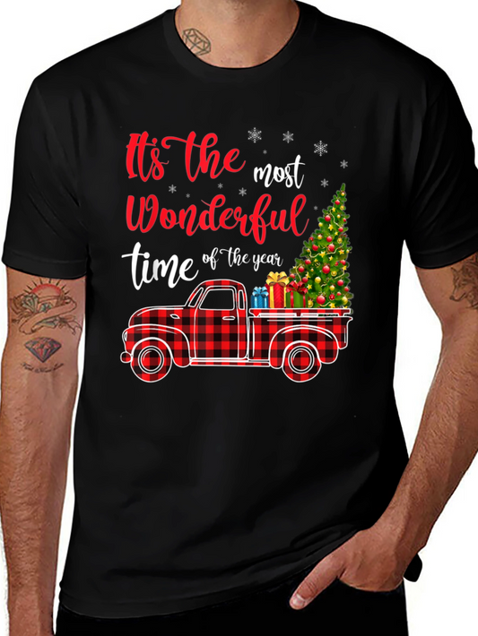 Wonderful Time of the Year Christmas Truck T-Shirt