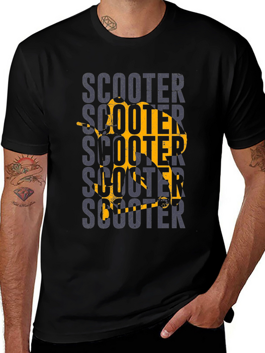 Scooter Graphic Tee - Retro Motorcycle Shirt