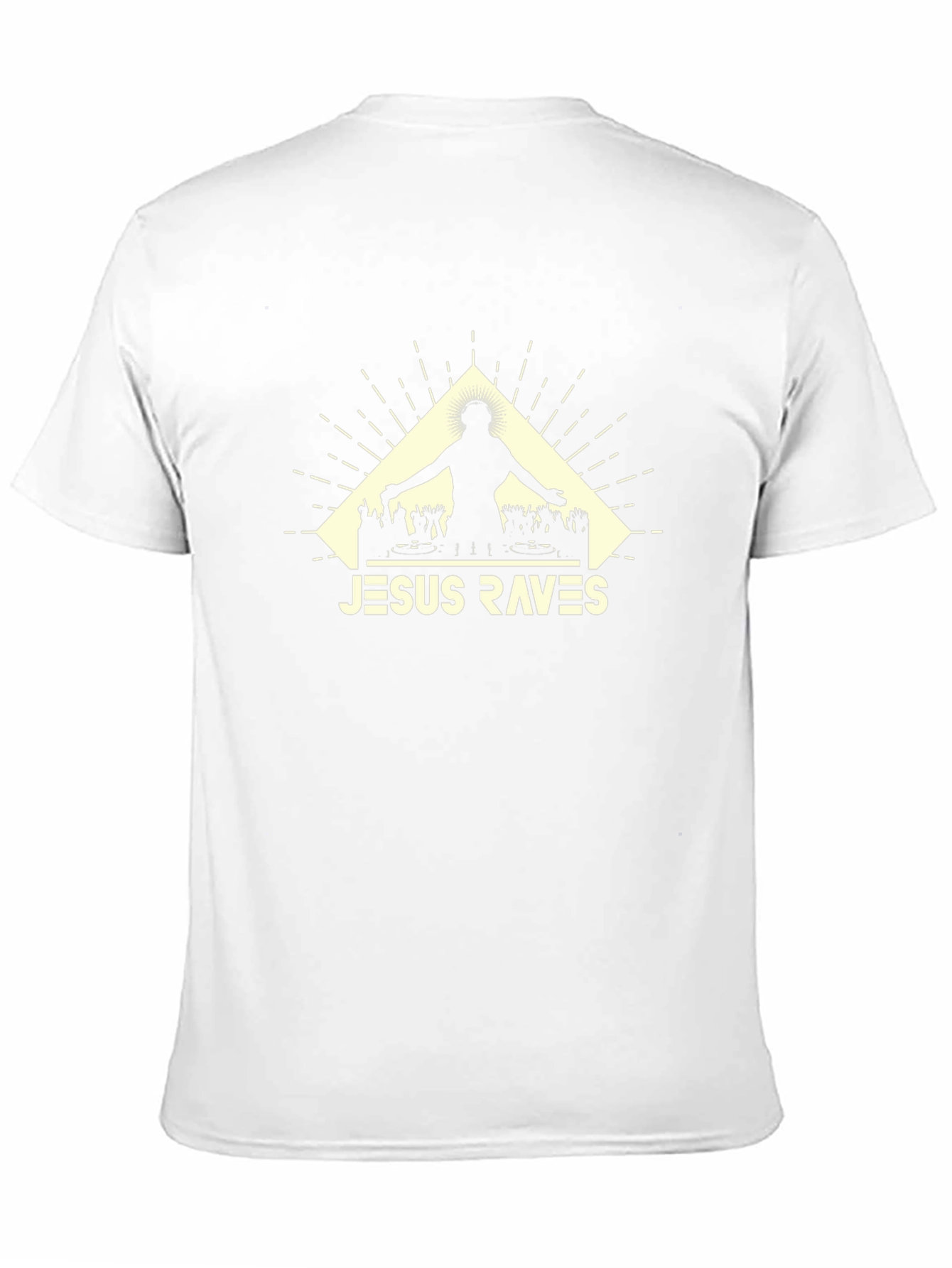 Jesus Raves Graphic Tee - Black Cotton T-Shirt