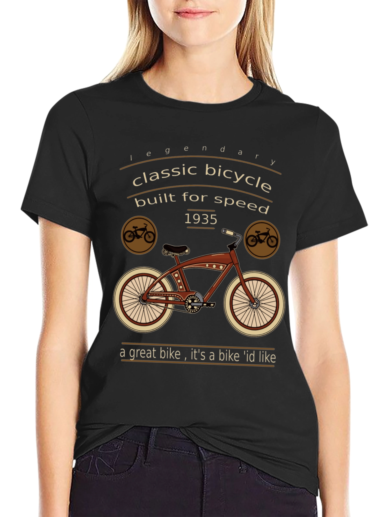 Classic Bicycle T-Shirt - Legendary 1935 Design