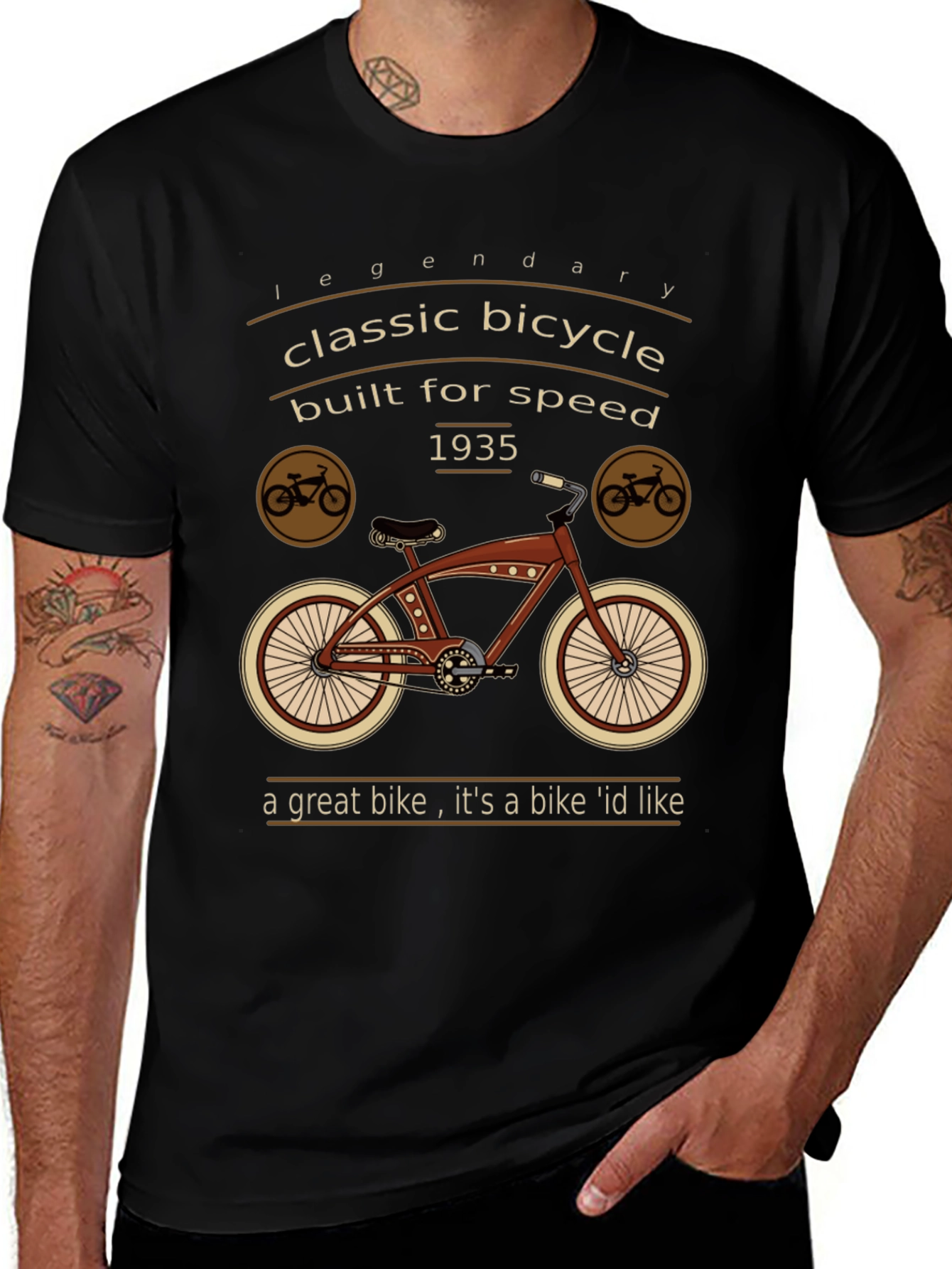 Classic Bicycle T-Shirt - Legendary 1935 Design