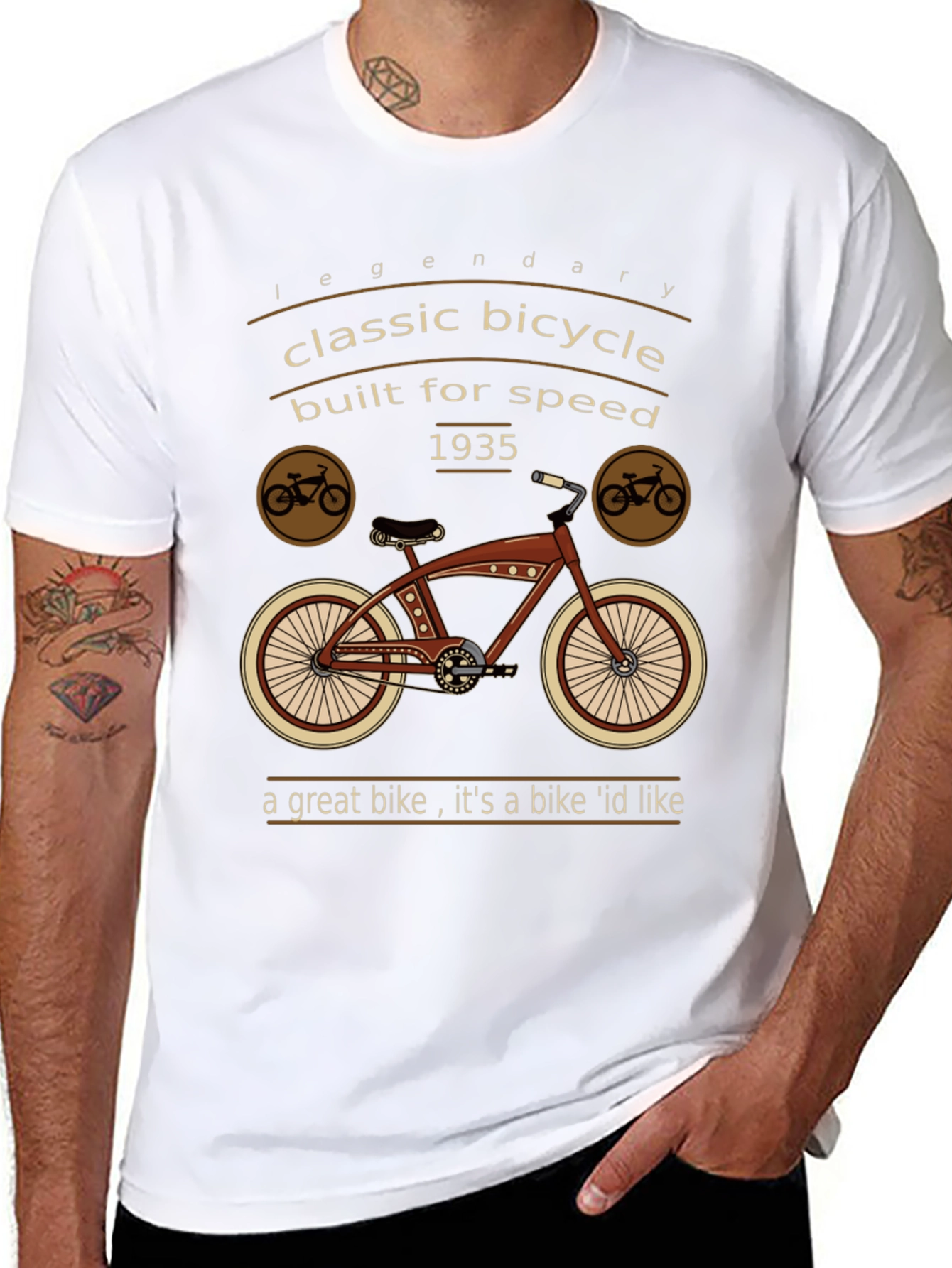 Classic Bicycle T-Shirt - Legendary 1935 Design