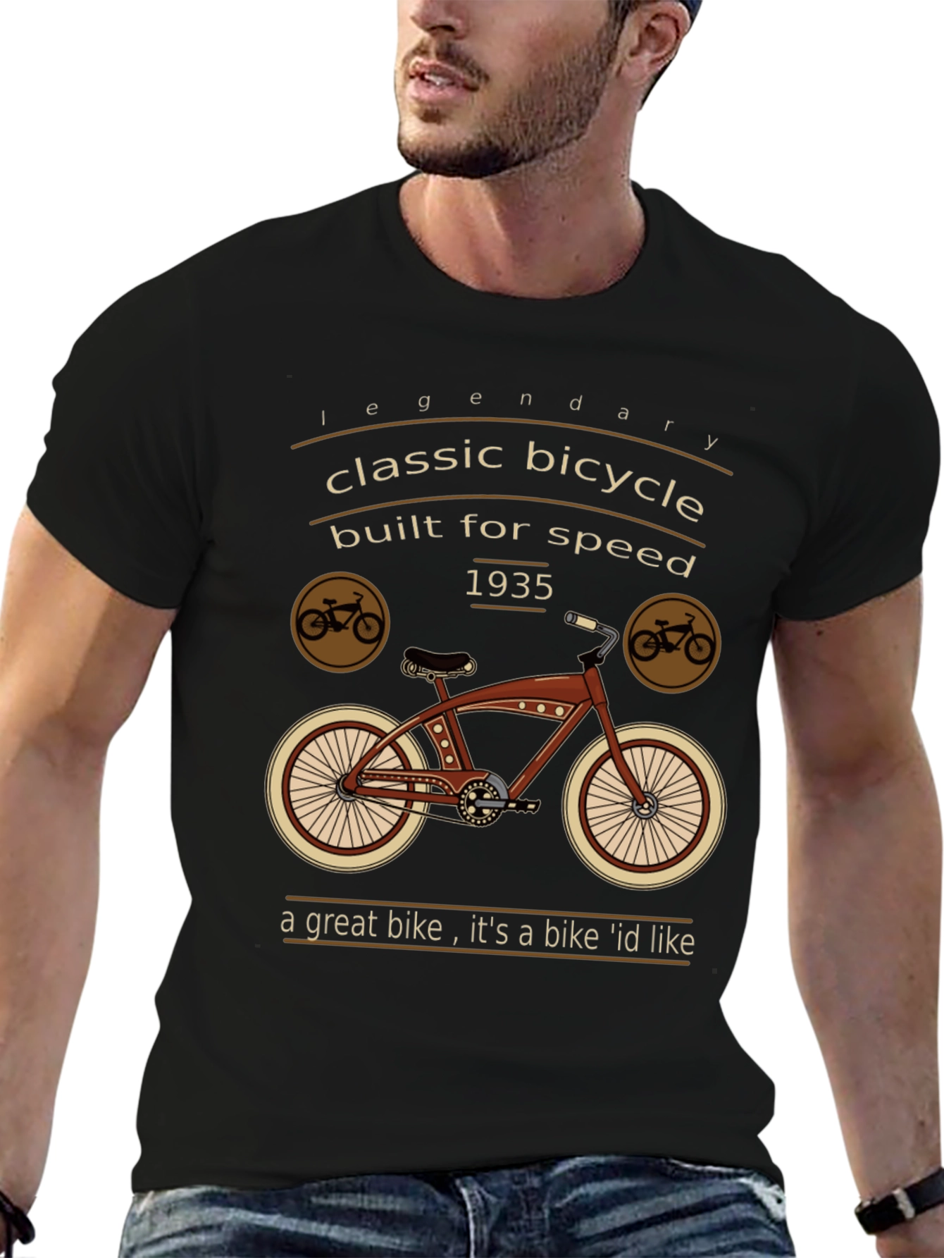 Classic Bicycle T-Shirt - Legendary 1935 Design