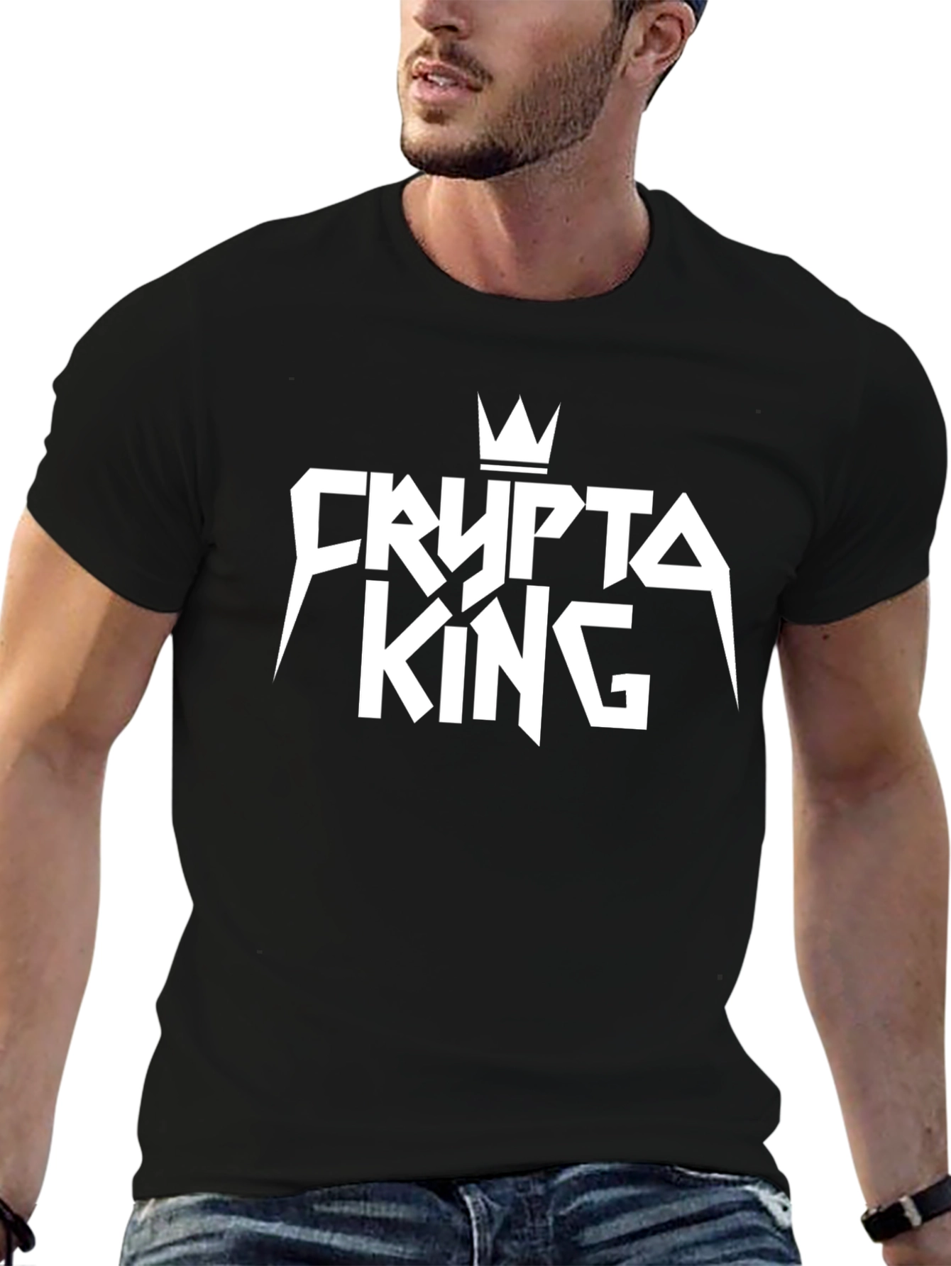 Crypto King Black Graphic Tee