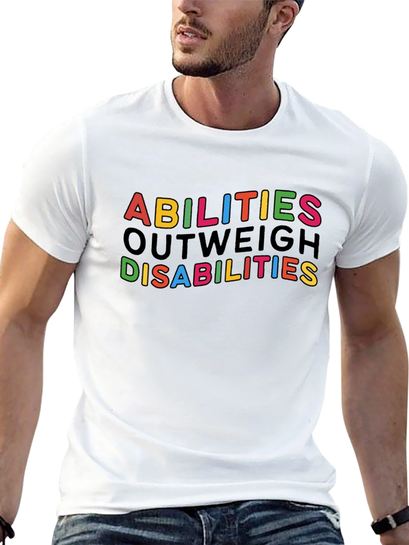 Abilities Outweigh Disabilities Graphic Tee