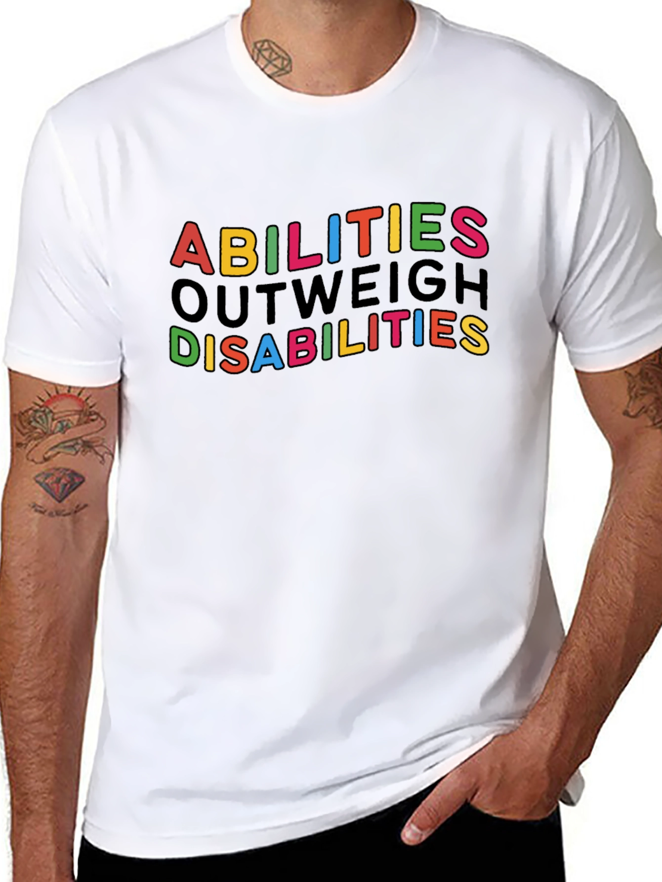 Abilities Outweigh Disabilities Graphic Tee