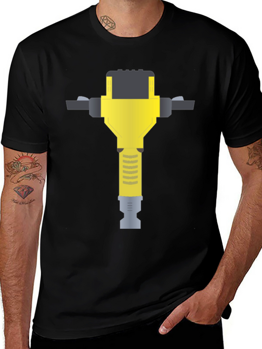 Jackhammer Graphic Tee - Construction Worker Gift