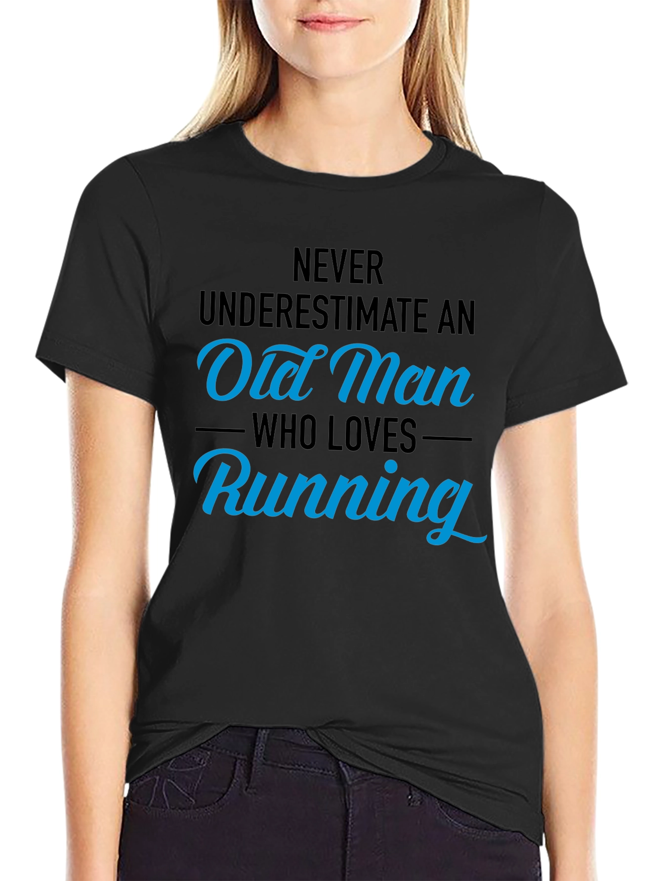 Old Man Running T-Shirt - Funny Gift