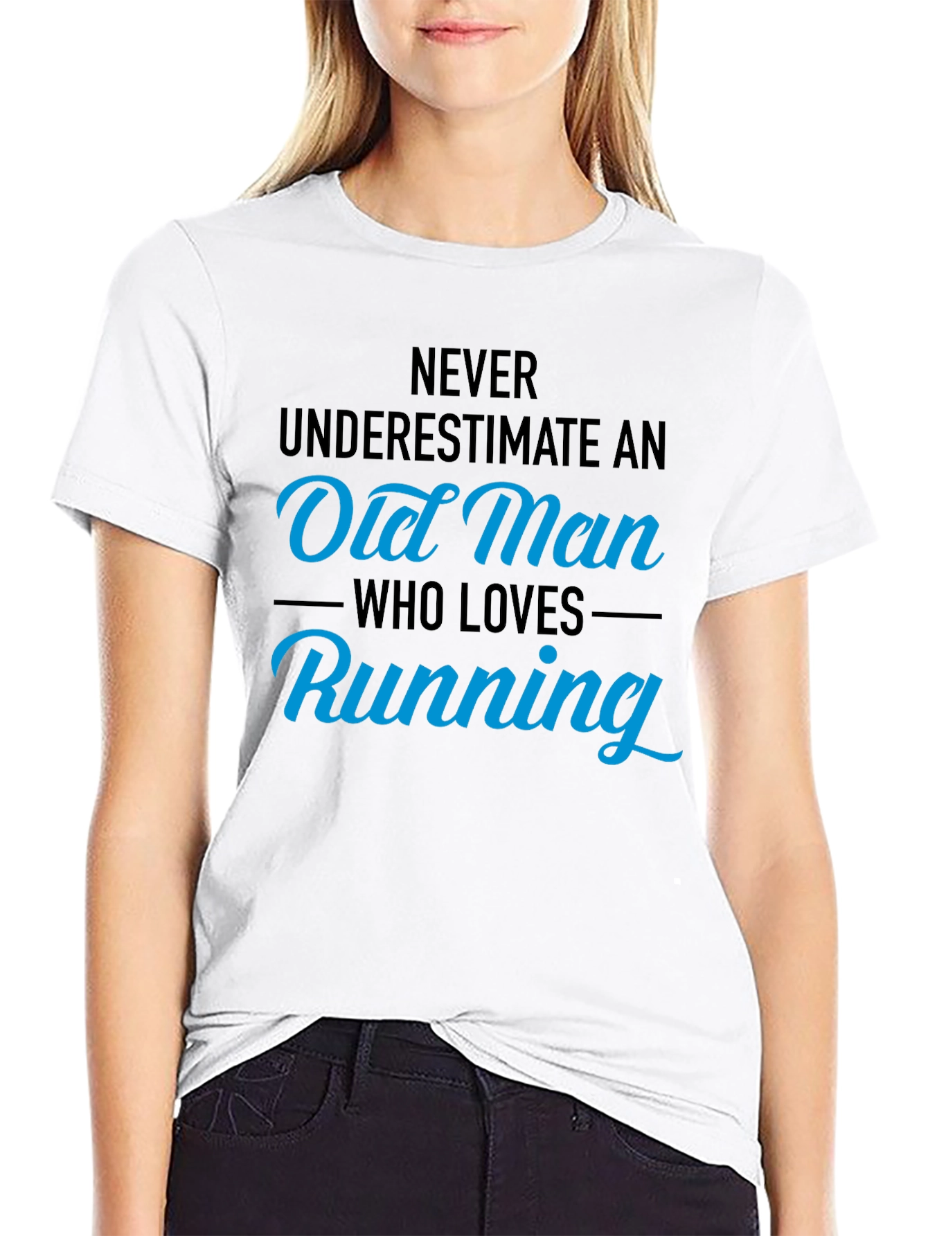 Old Man Running T-Shirt - Funny Gift
