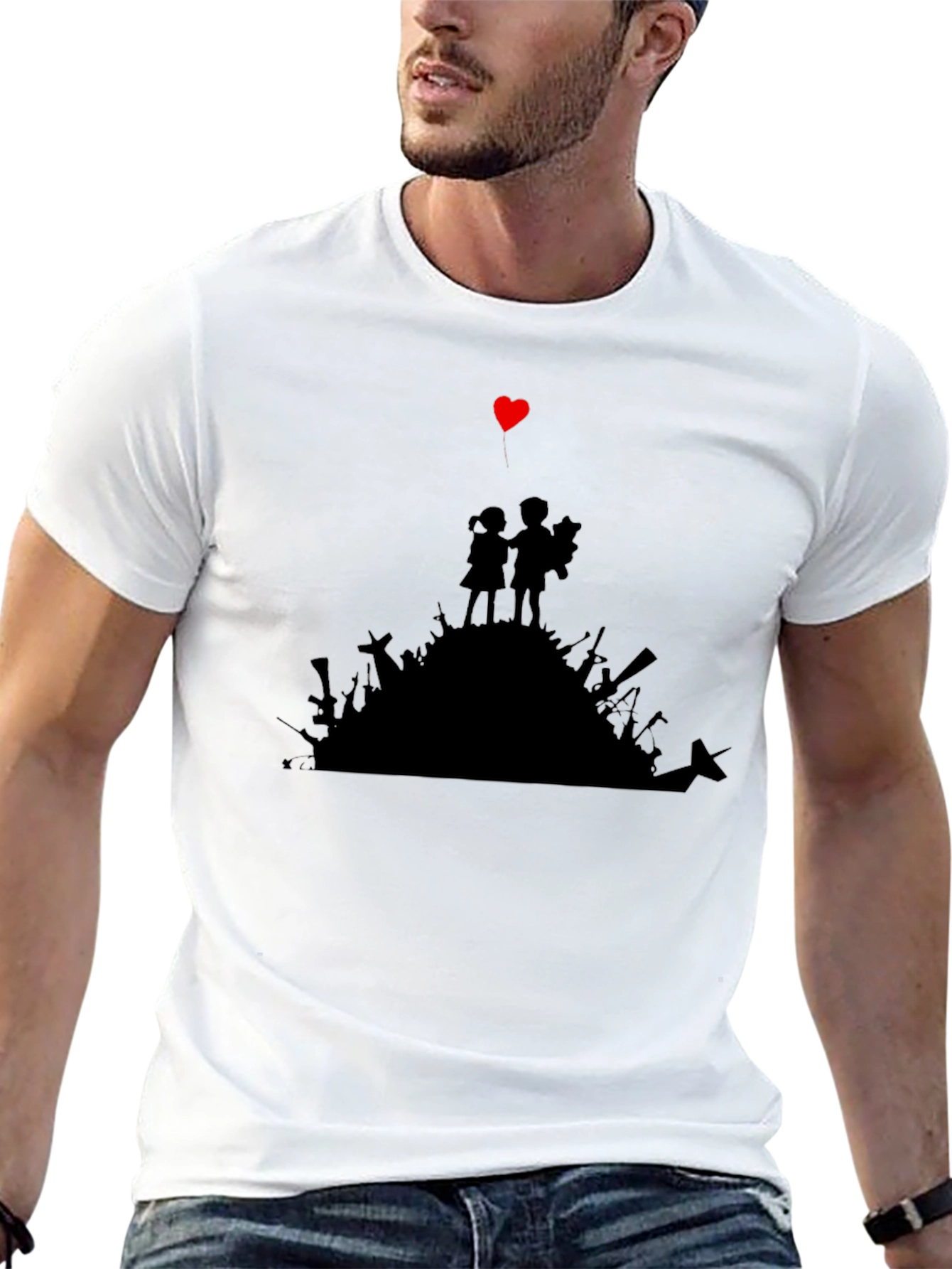 Banksy Inspired Silhouette T-Shirt