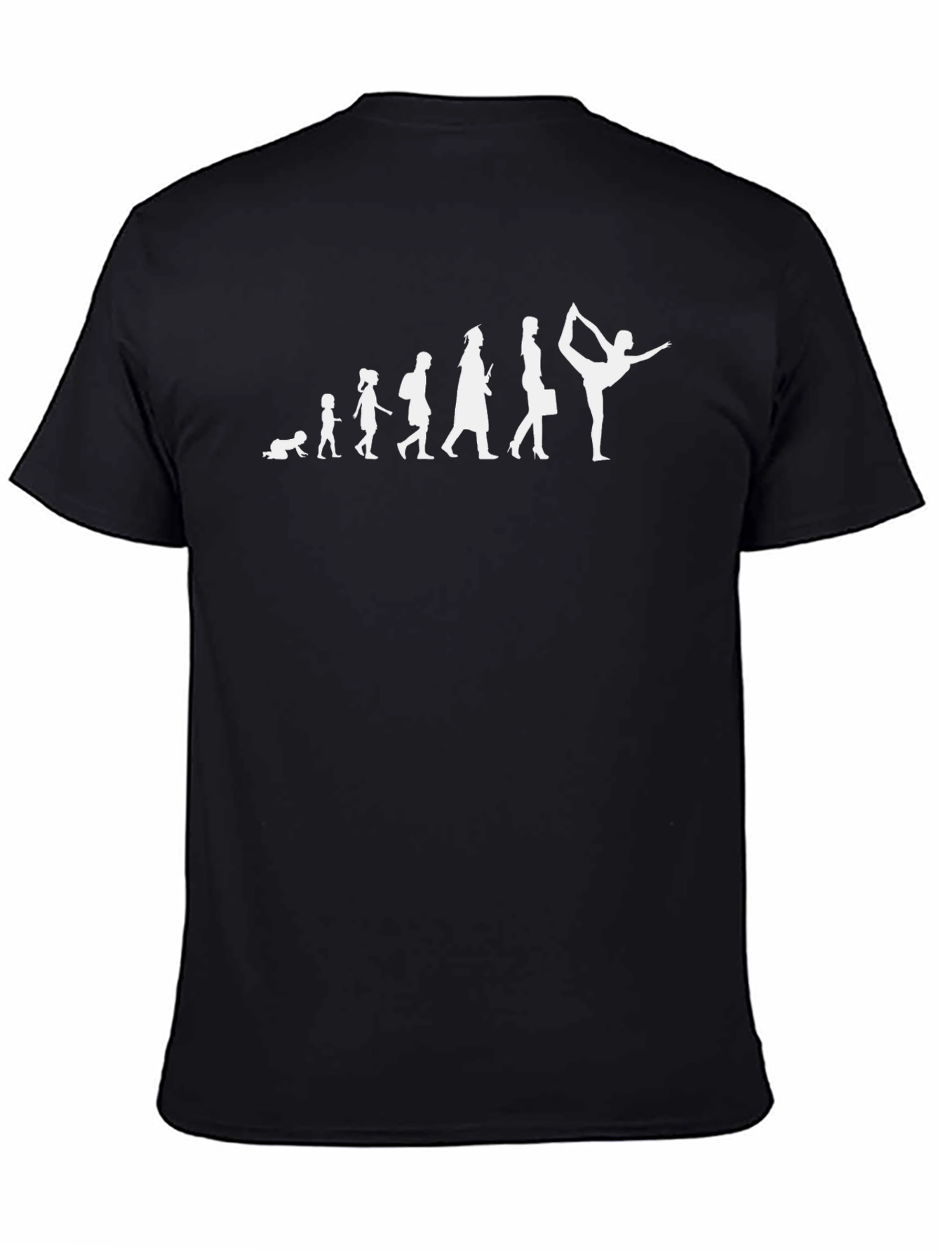 Evolution to Yoga Black T-Shirt
