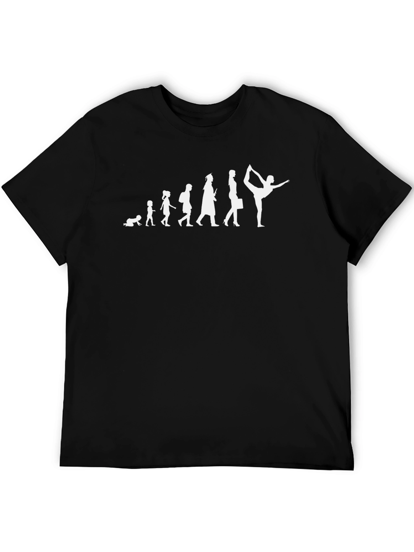 Evolution to Yoga Black T-Shirt