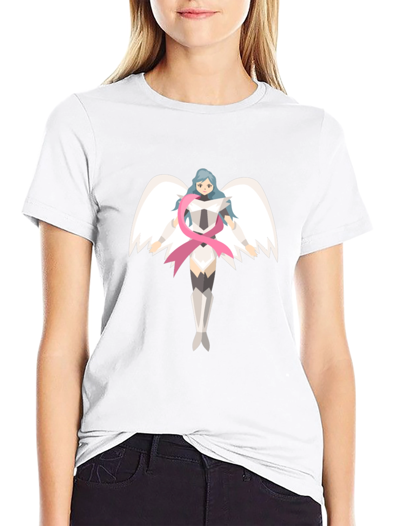 Angel Warrior Graphic Tee - Stylish Comfort
