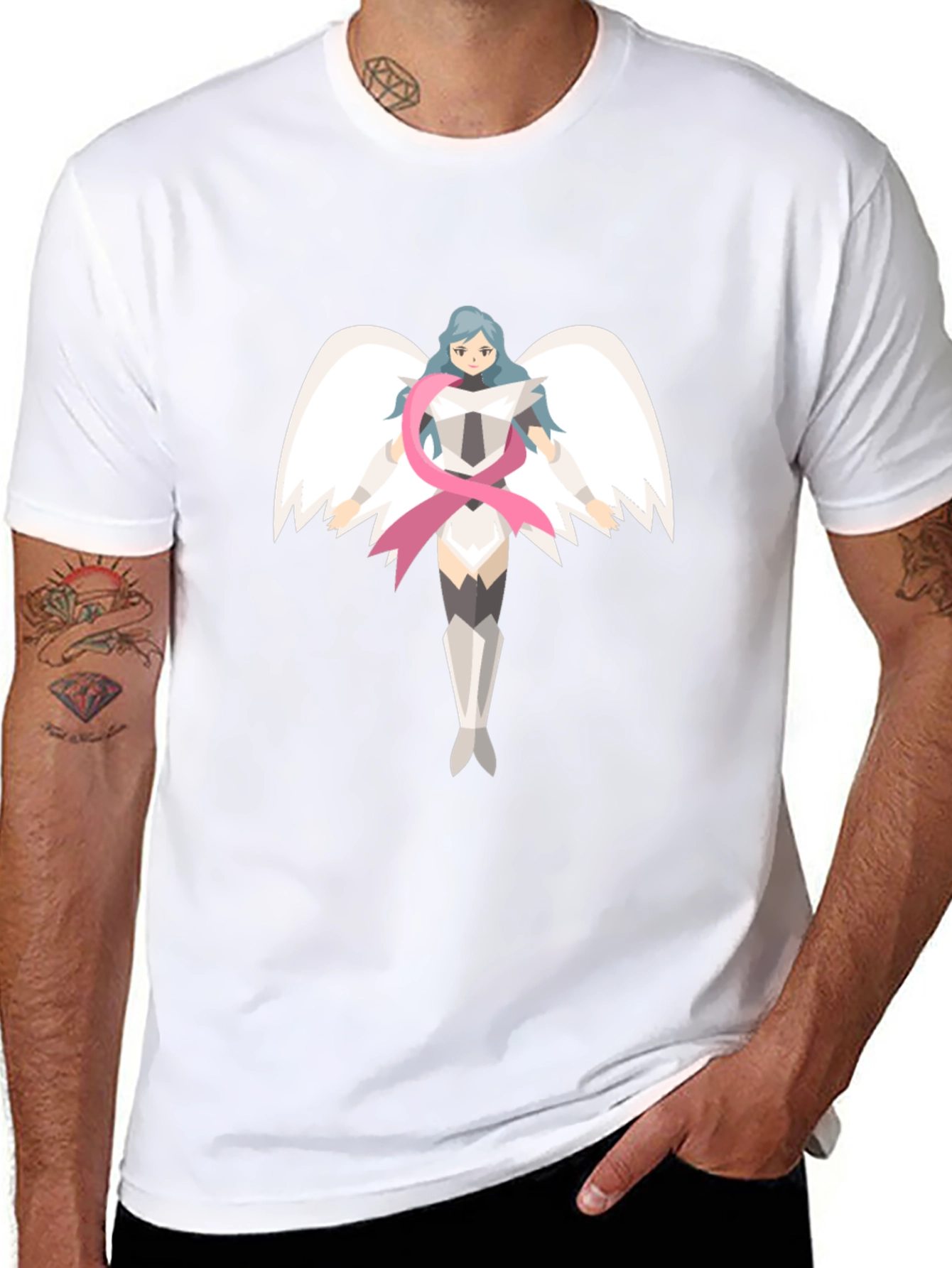 Angel Warrior Graphic Tee - Stylish Comfort