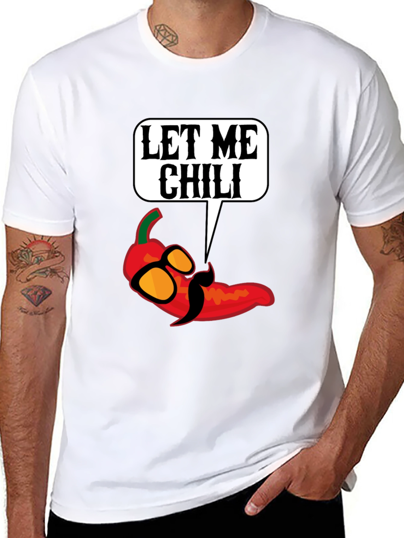 Let Me Chili T-Shirt - Funny Food Pun Tee