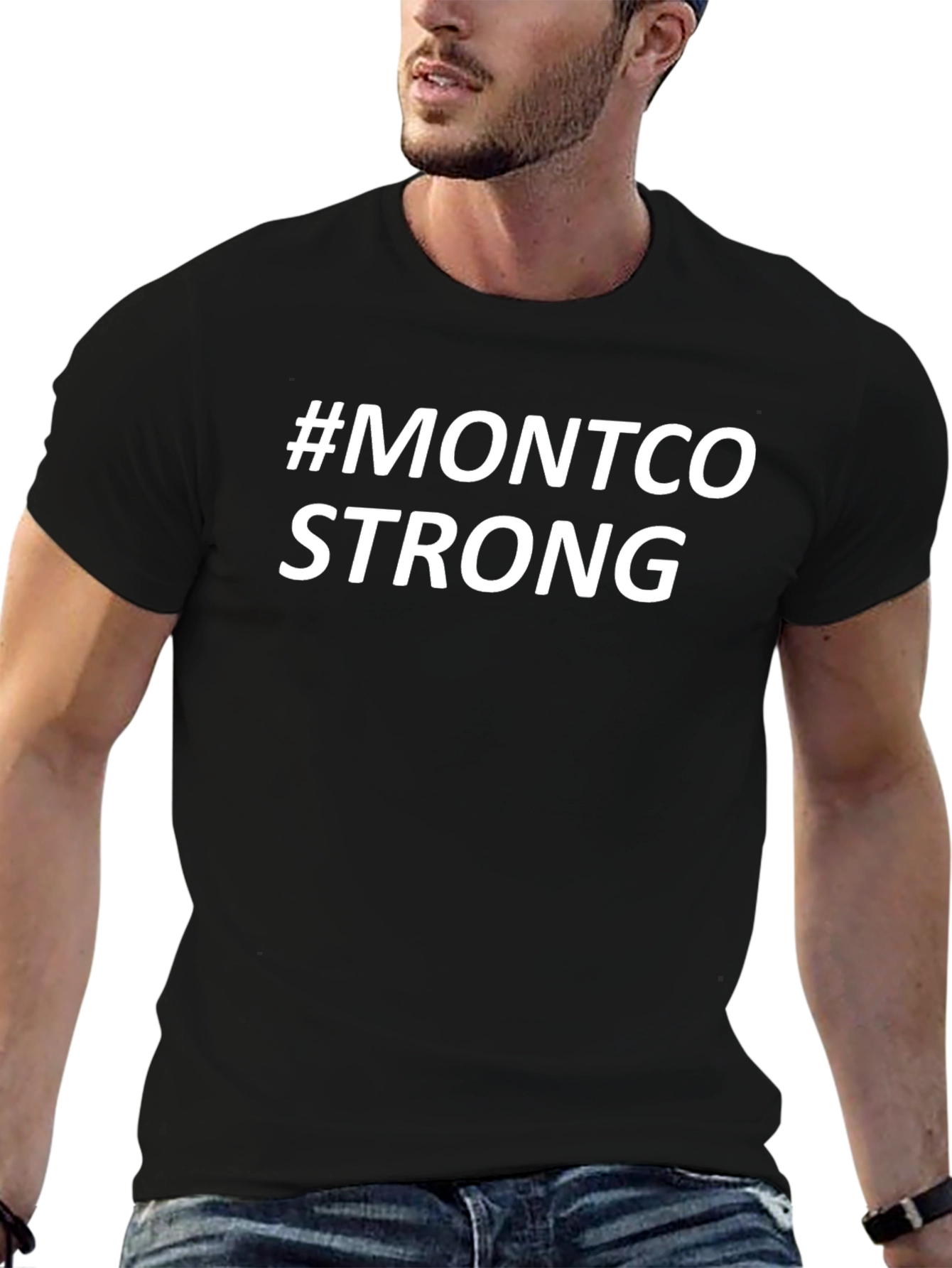 Montco Strong Black T-Shirt - Show Your Support!