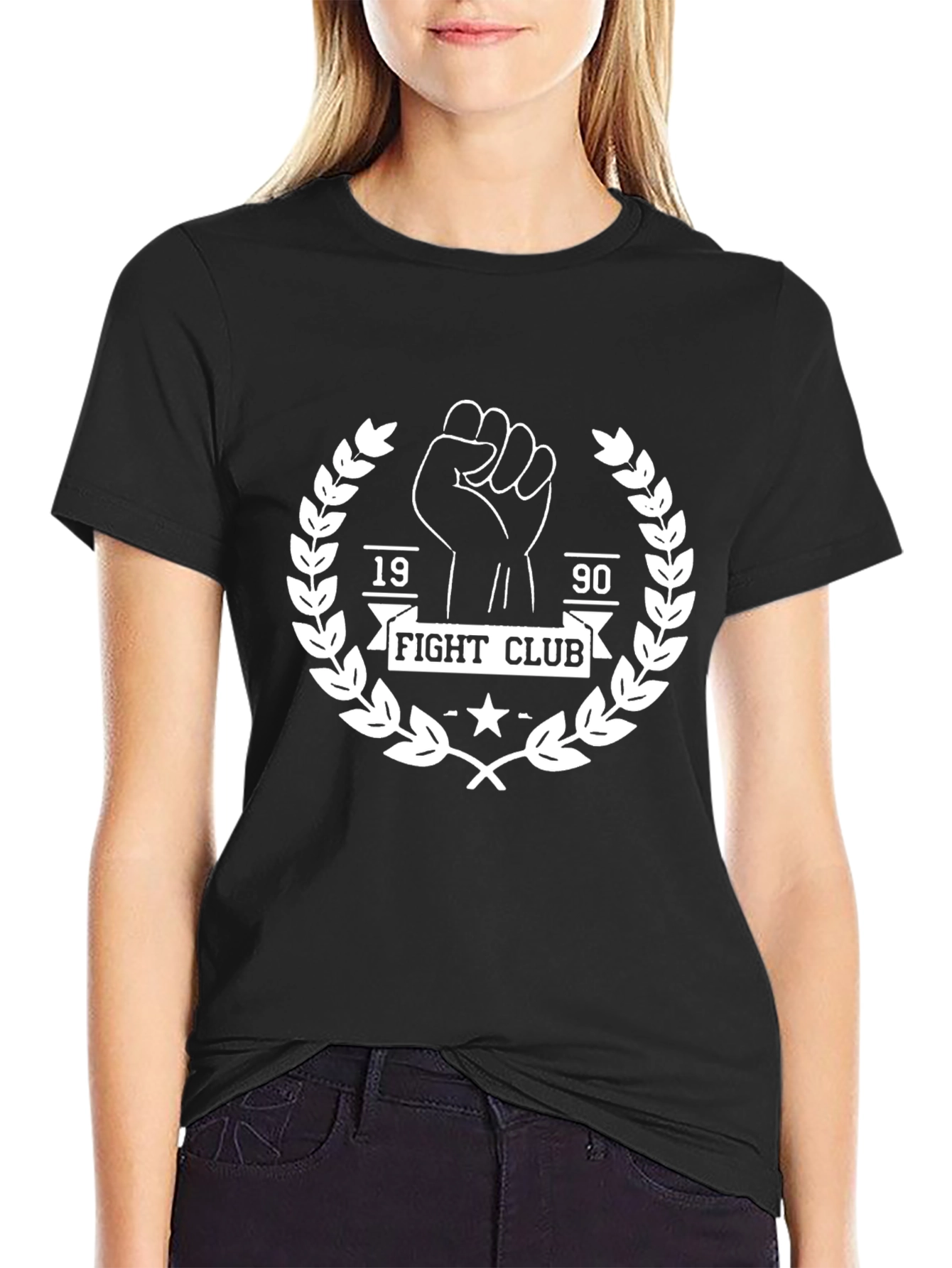 Fight Club 1990 Graphic Tee - Black