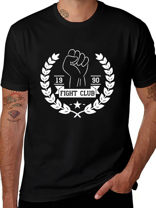 Fight Club 1990 Graphic Tee - Black