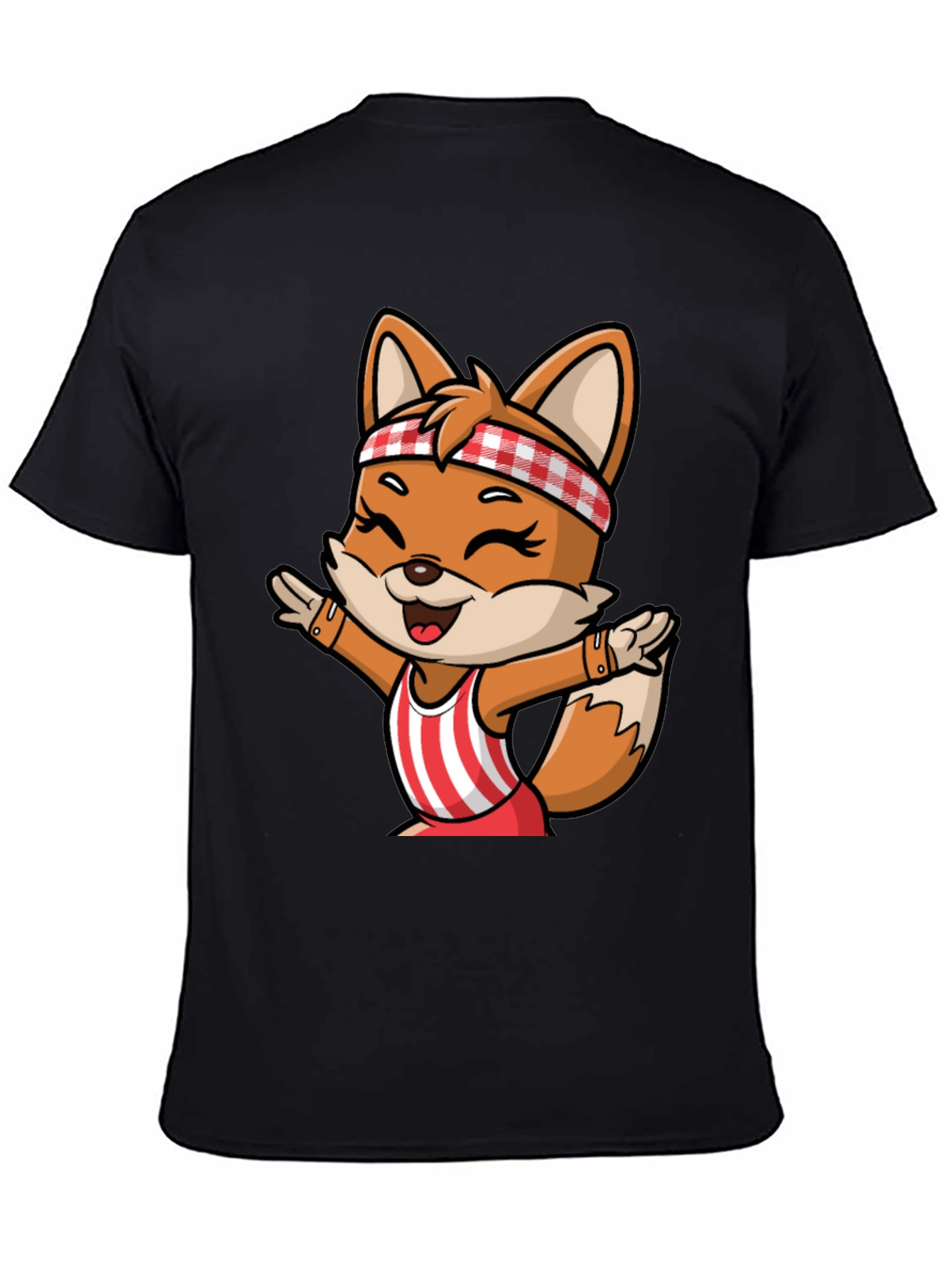 Cartoon Fox Unisex T-Shirt - Playful Design