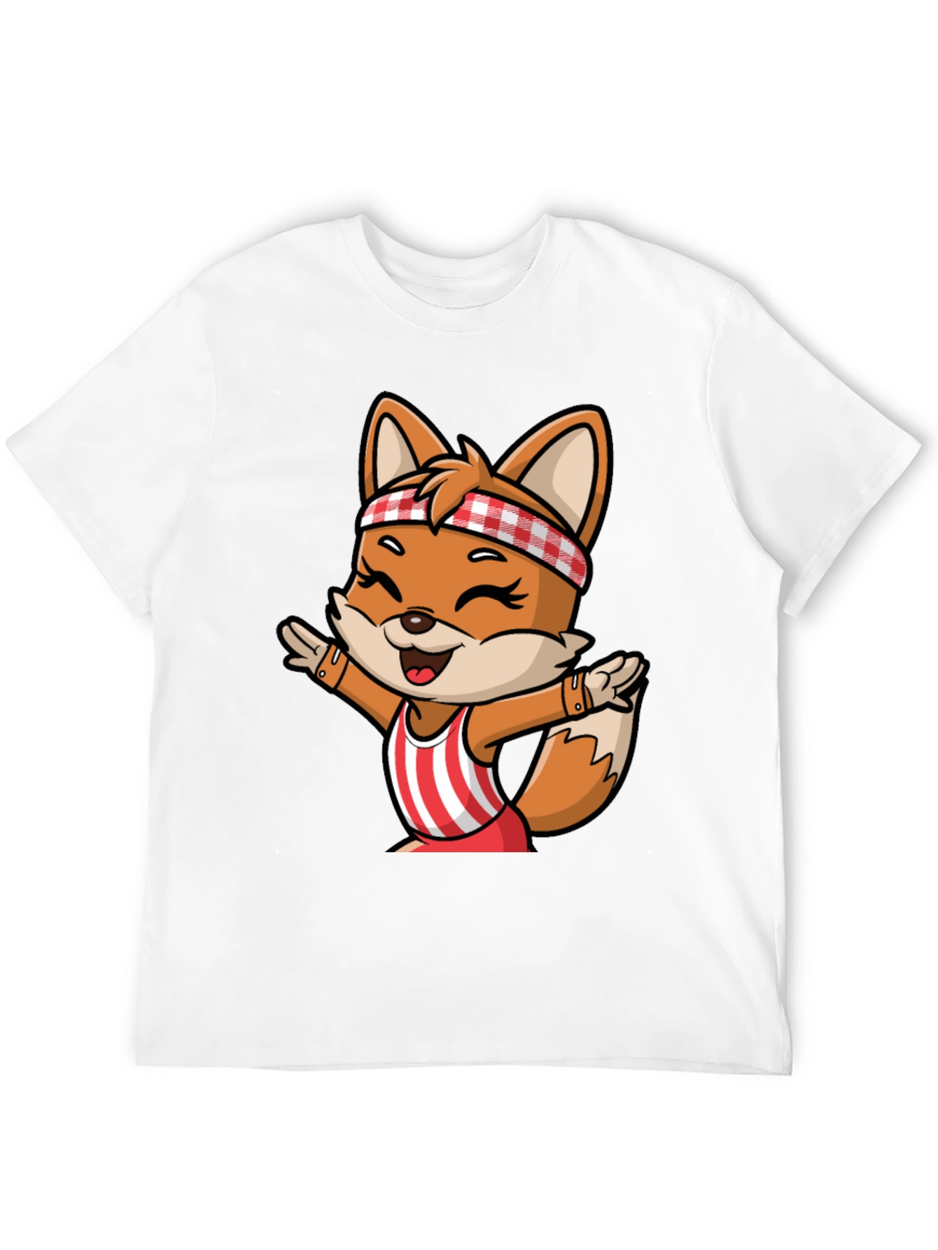 Cartoon Fox Unisex T-Shirt - Playful Design
