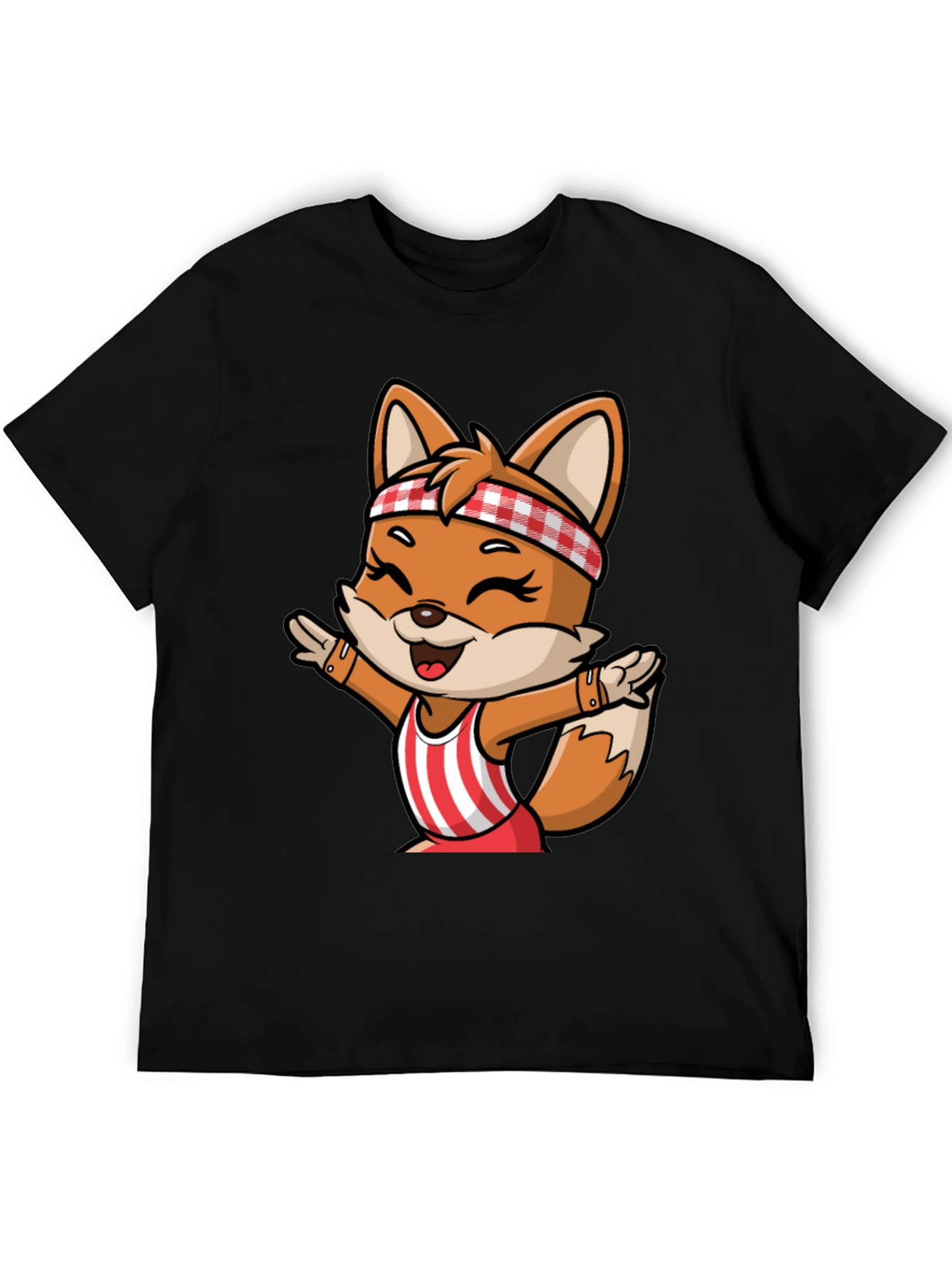 Cartoon Fox Unisex T-Shirt - Playful Design