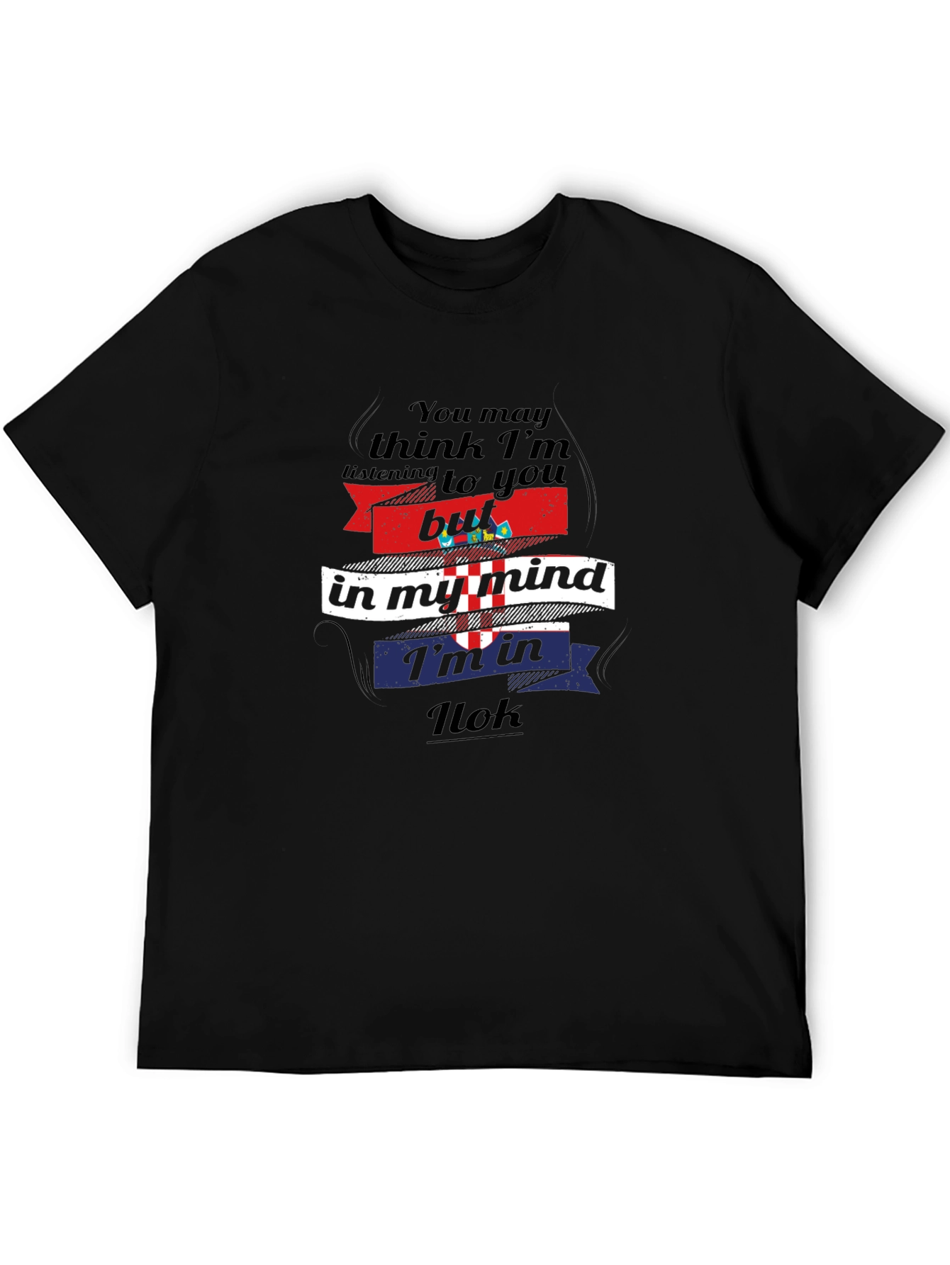 Funny Ilok Croatia T-Shirt Croatian Flag Design