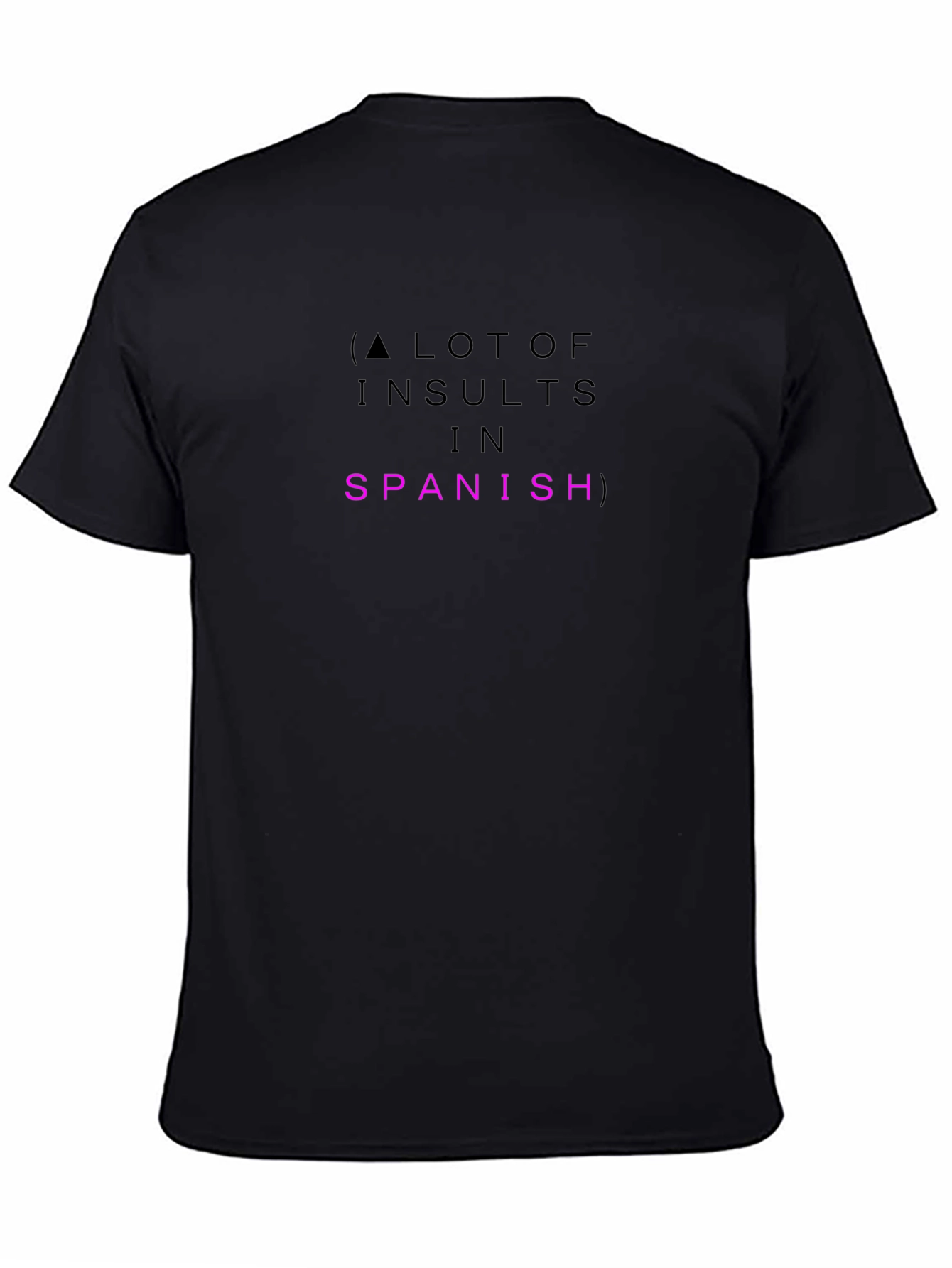 A Lot Of Insults In Spanish Black T-Shirt