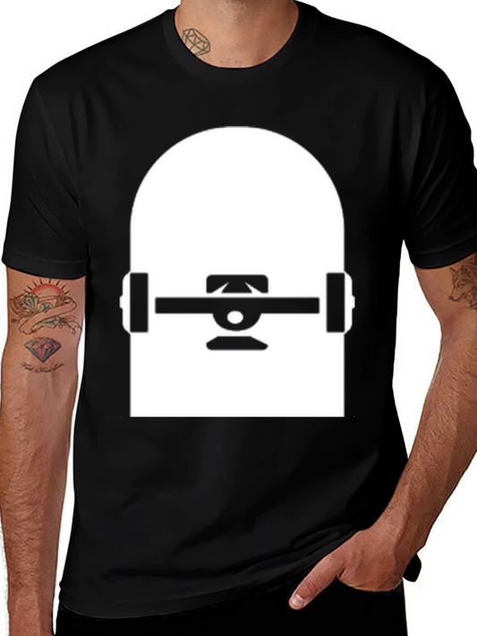 Skateboard Graphic Tee - Black Cotton Blend