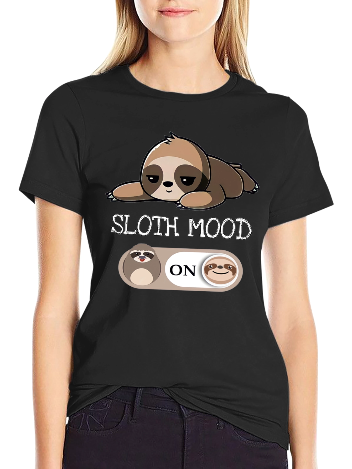 Sloth Mood On T-Shirt - Relaxed & Comfortable