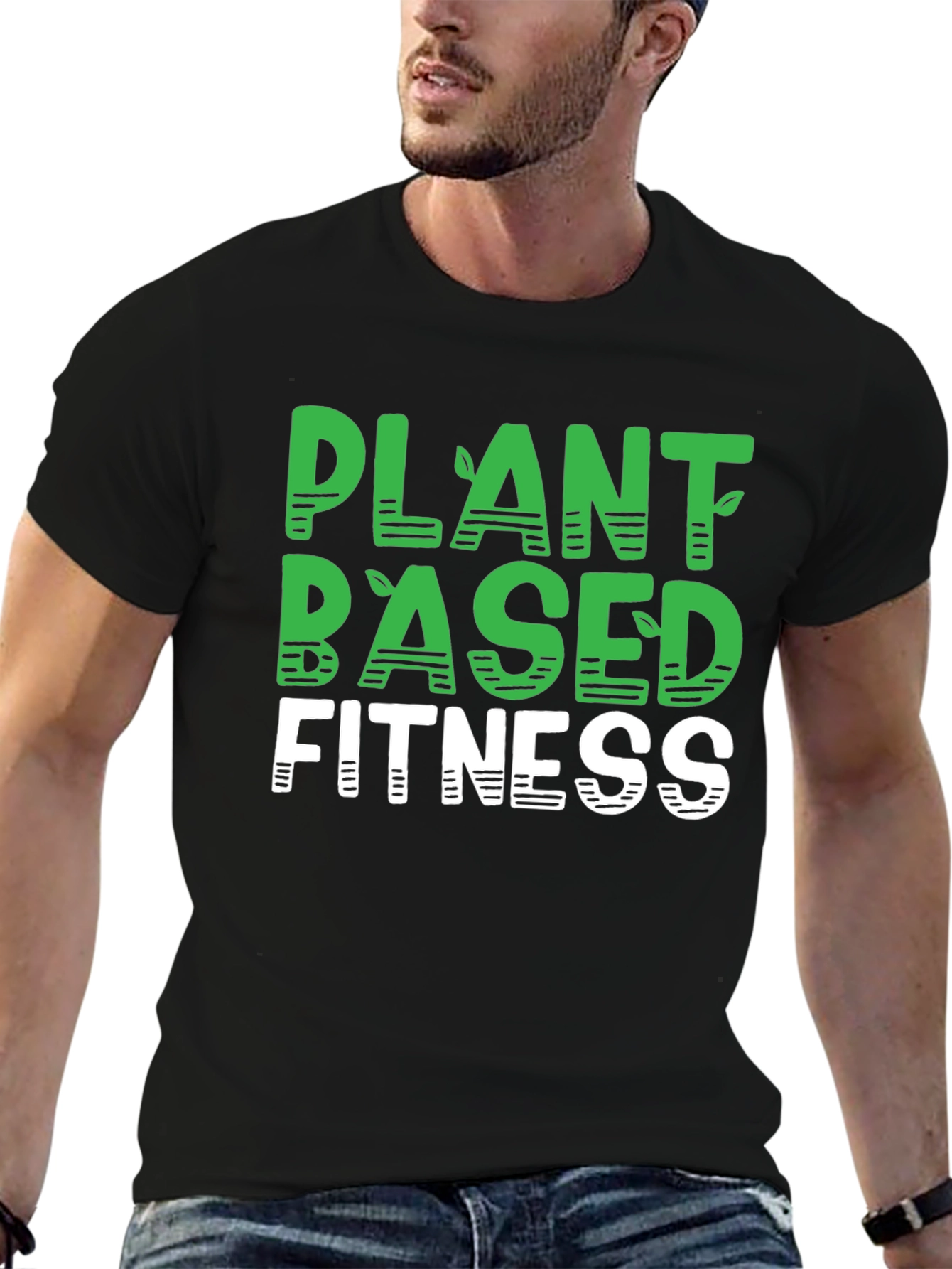 Plant Based Fitness Black T-Shirt