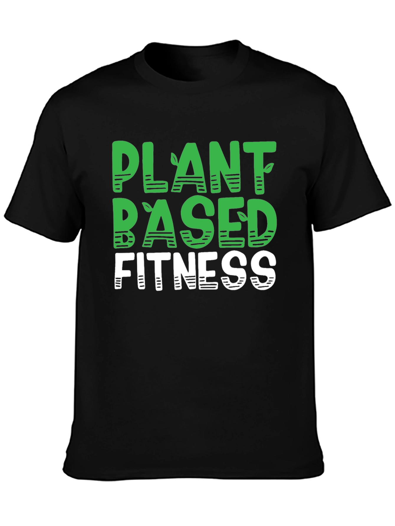 Plant Based Fitness Black T-Shirt
