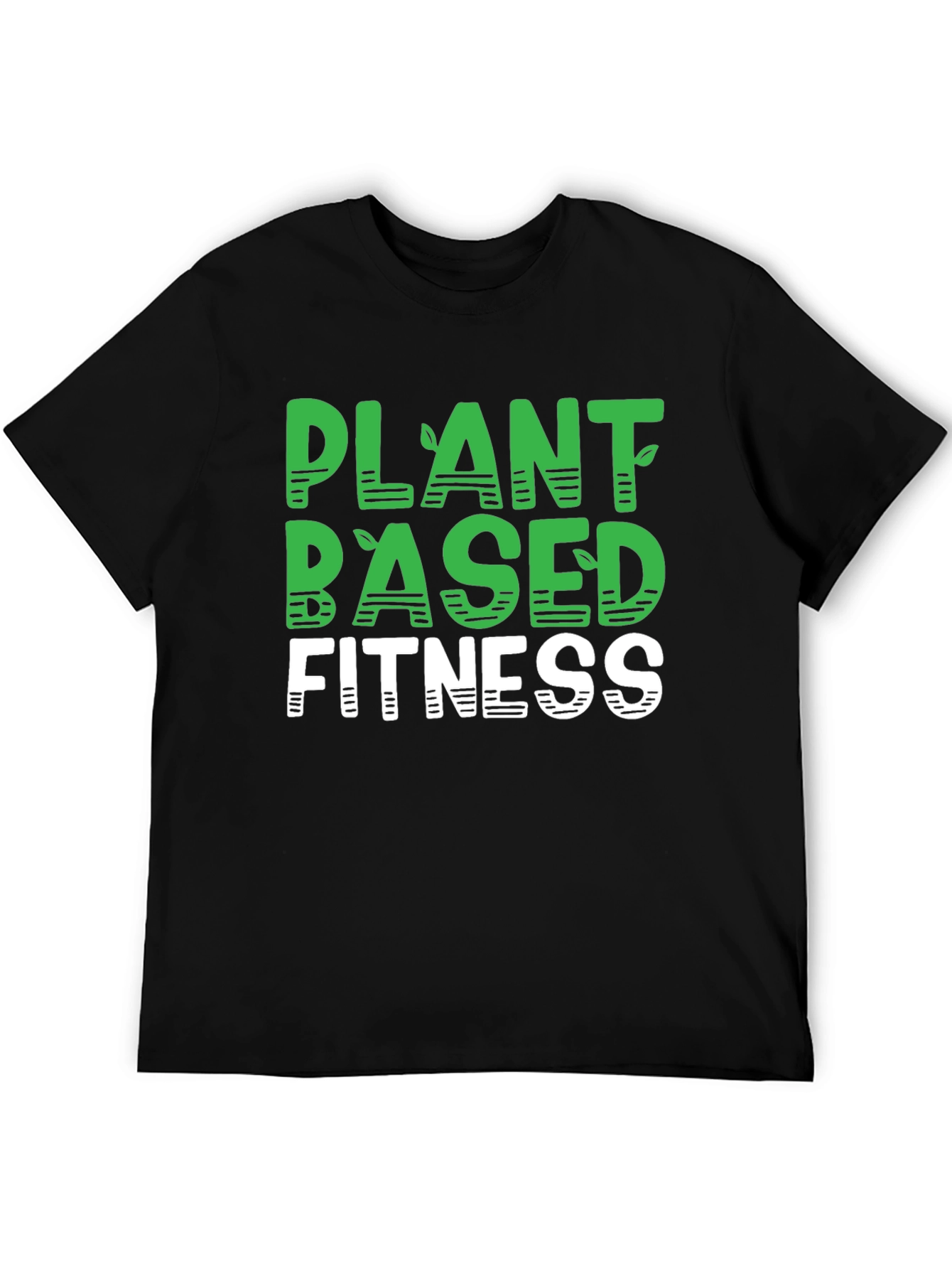 Plant Based Fitness Black T-Shirt