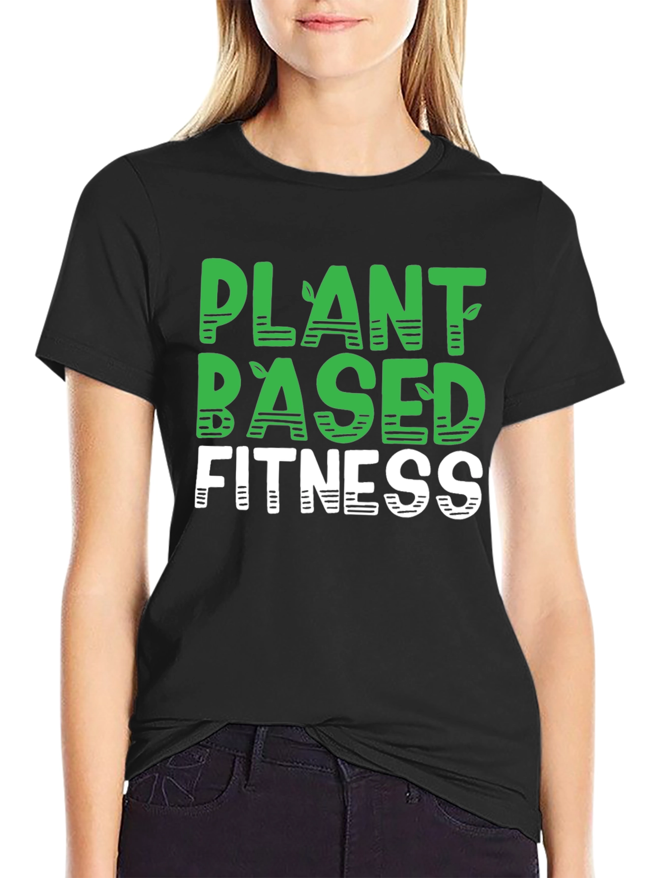 Plant Based Fitness Black T-Shirt