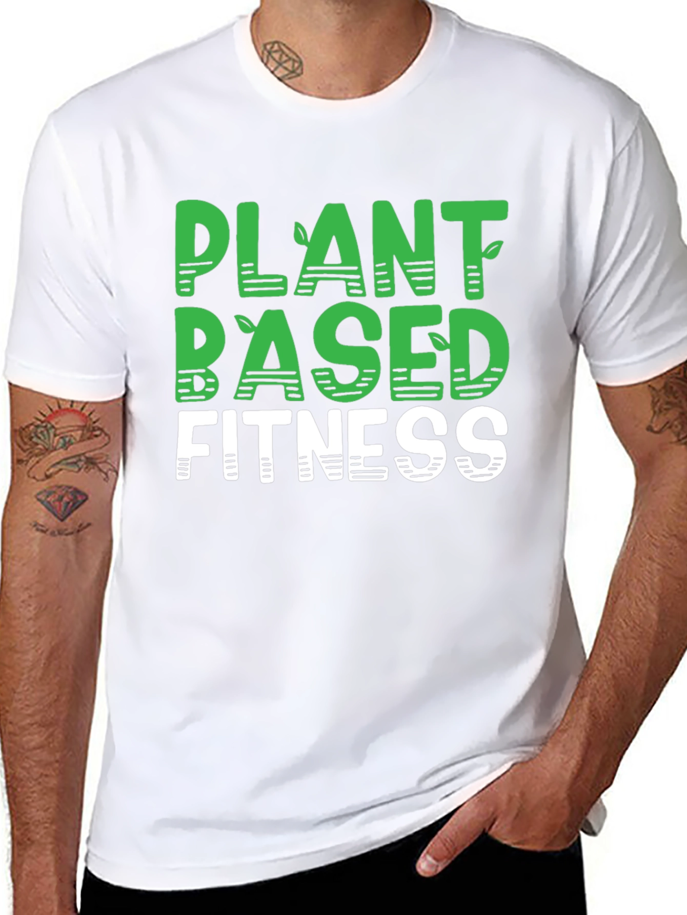 Plant Based Fitness Black T-Shirt