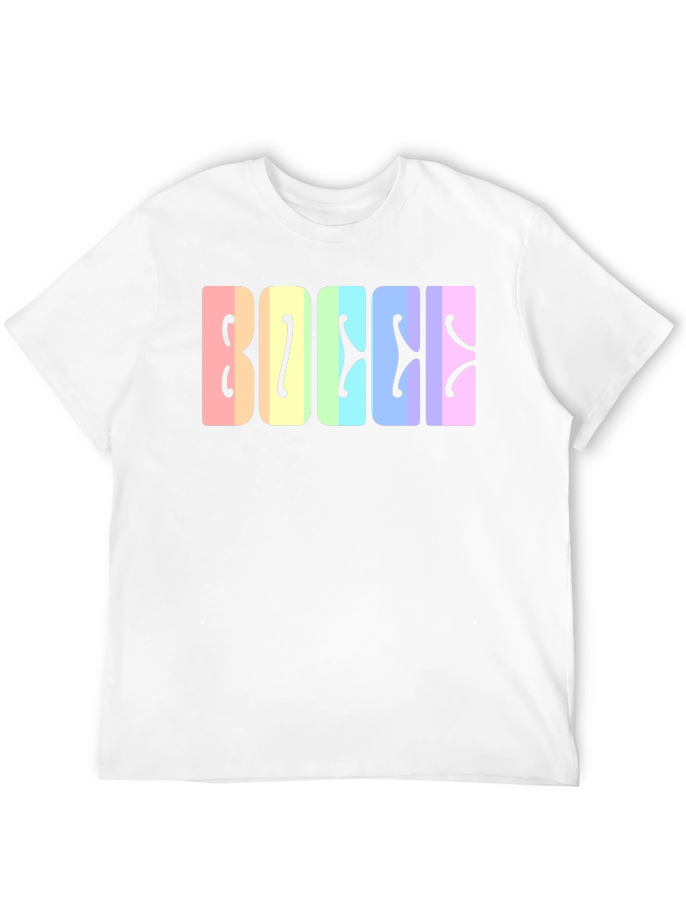 Bocce Rainbow Lettering Black T-Shirt