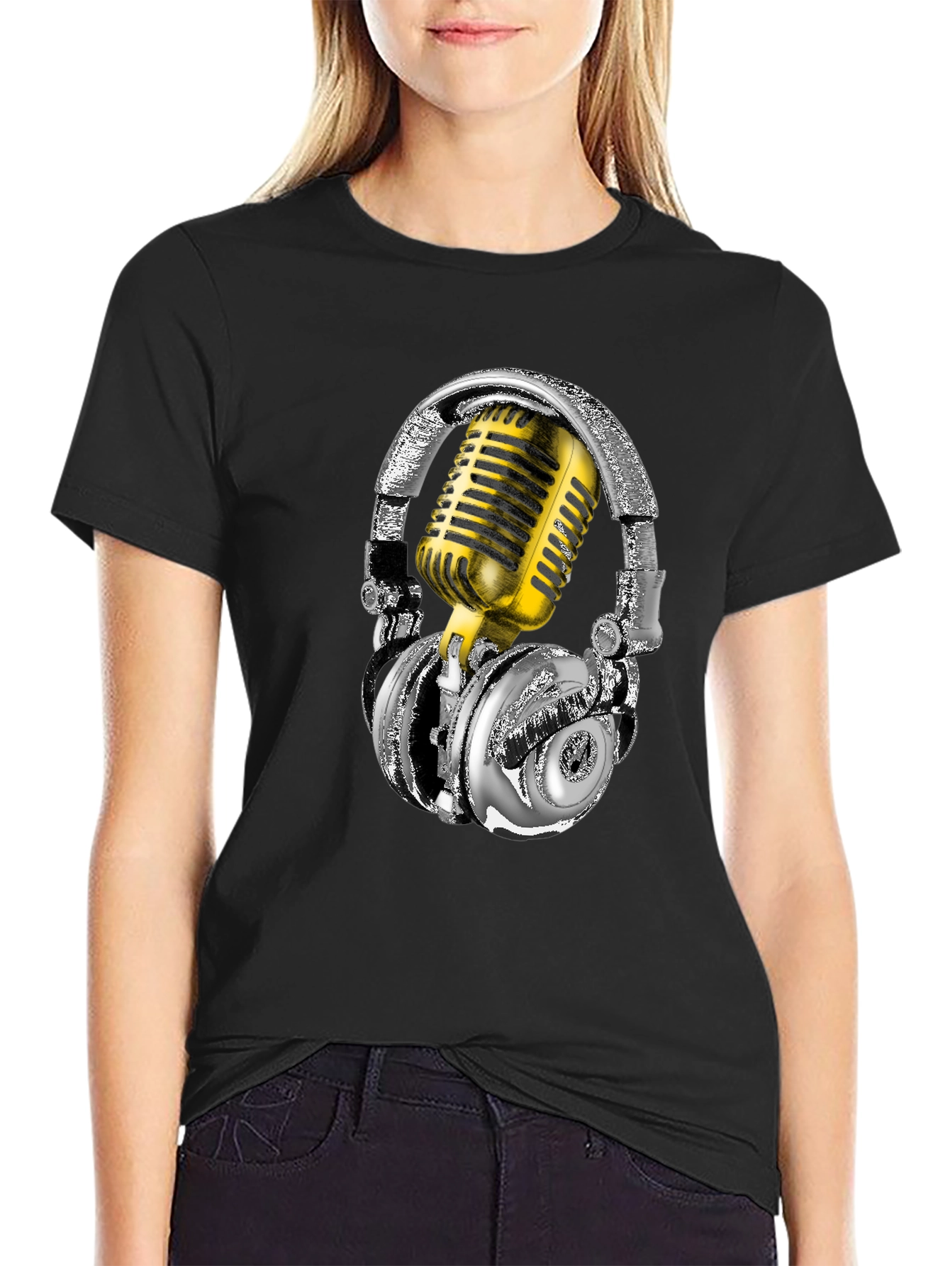 Headphones & Mic Graphic Tee